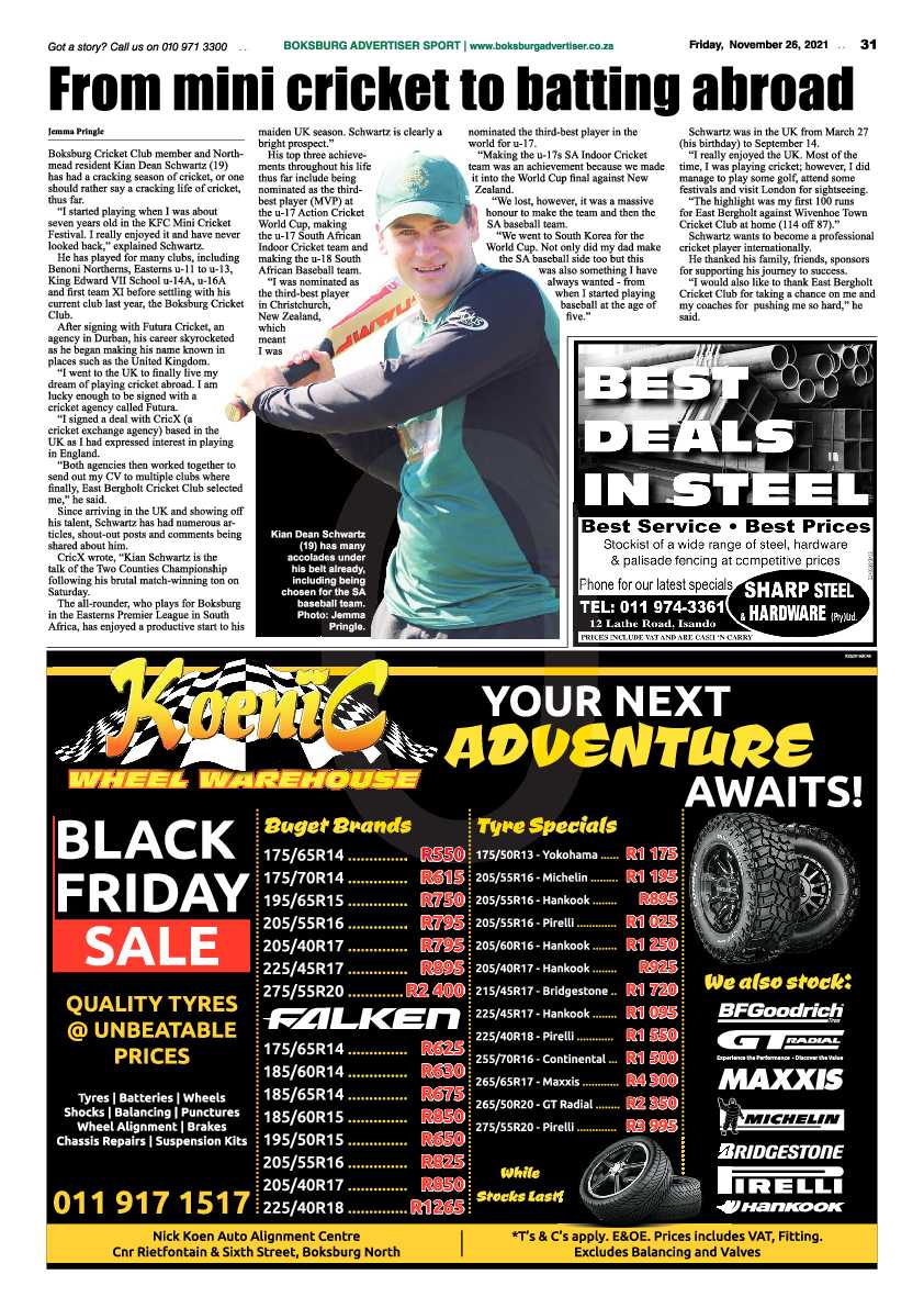 Boksburg Advertiser 26 November 2021 page 31