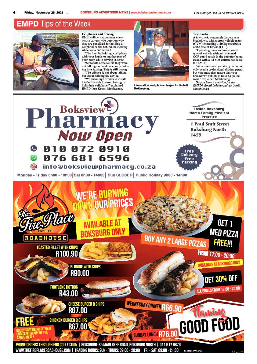 Boksburg Advertiser 26 November 2021 page 4