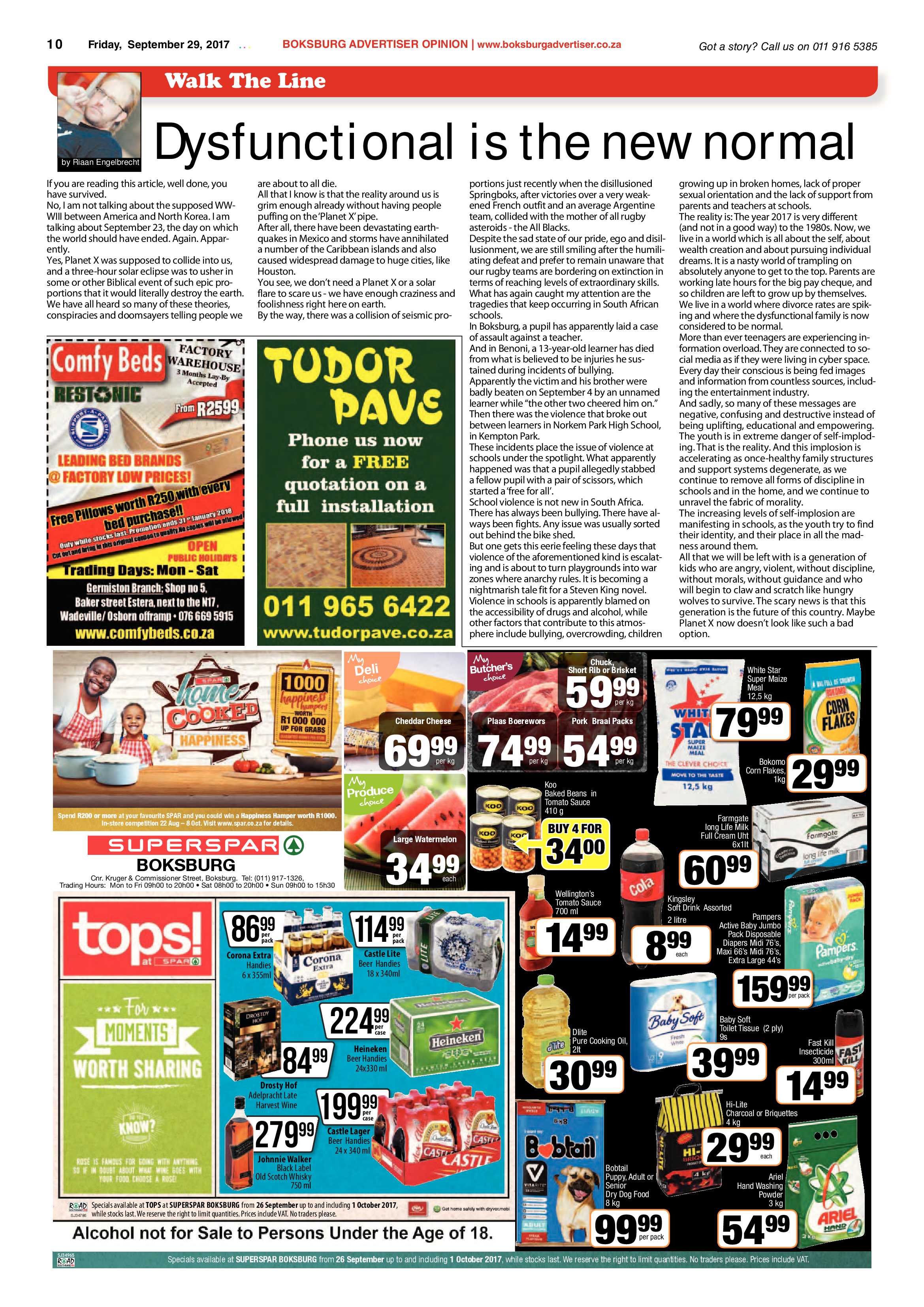 Boksburg Advertiser 26 September 2017 page 10