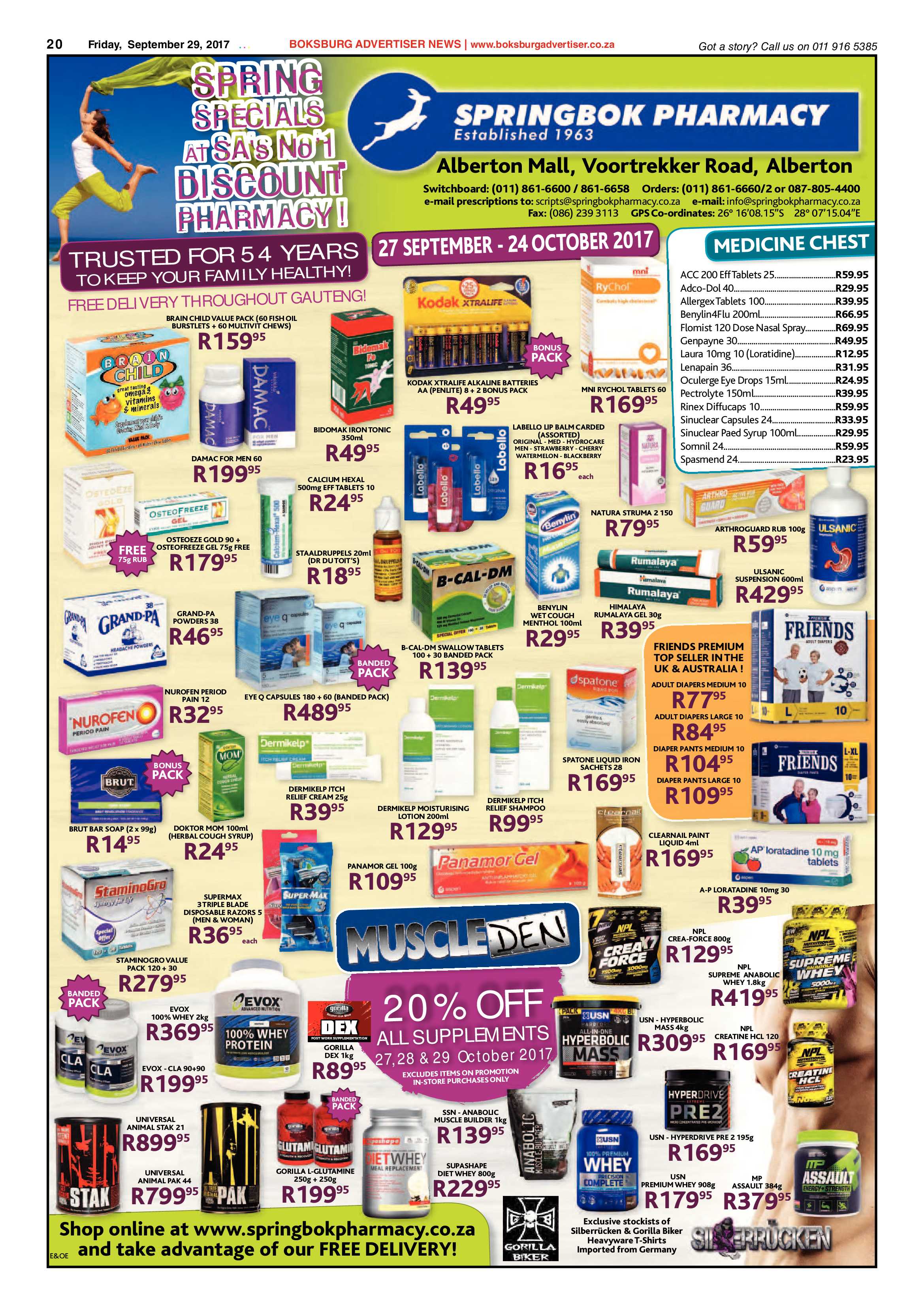 Boksburg Advertiser 26 September 2017 page 20
