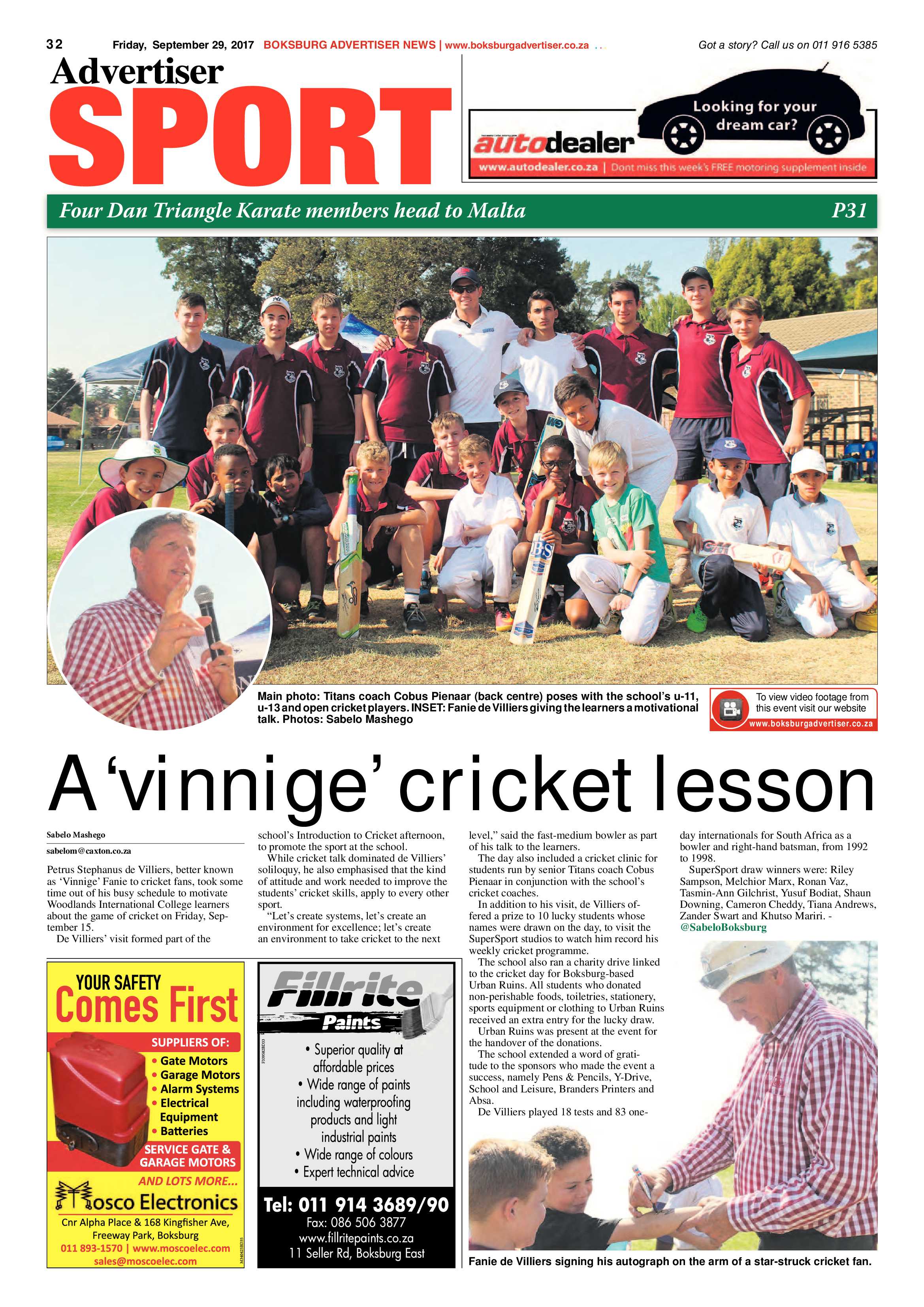 Boksburg Advertiser 26 September 2017 page 32