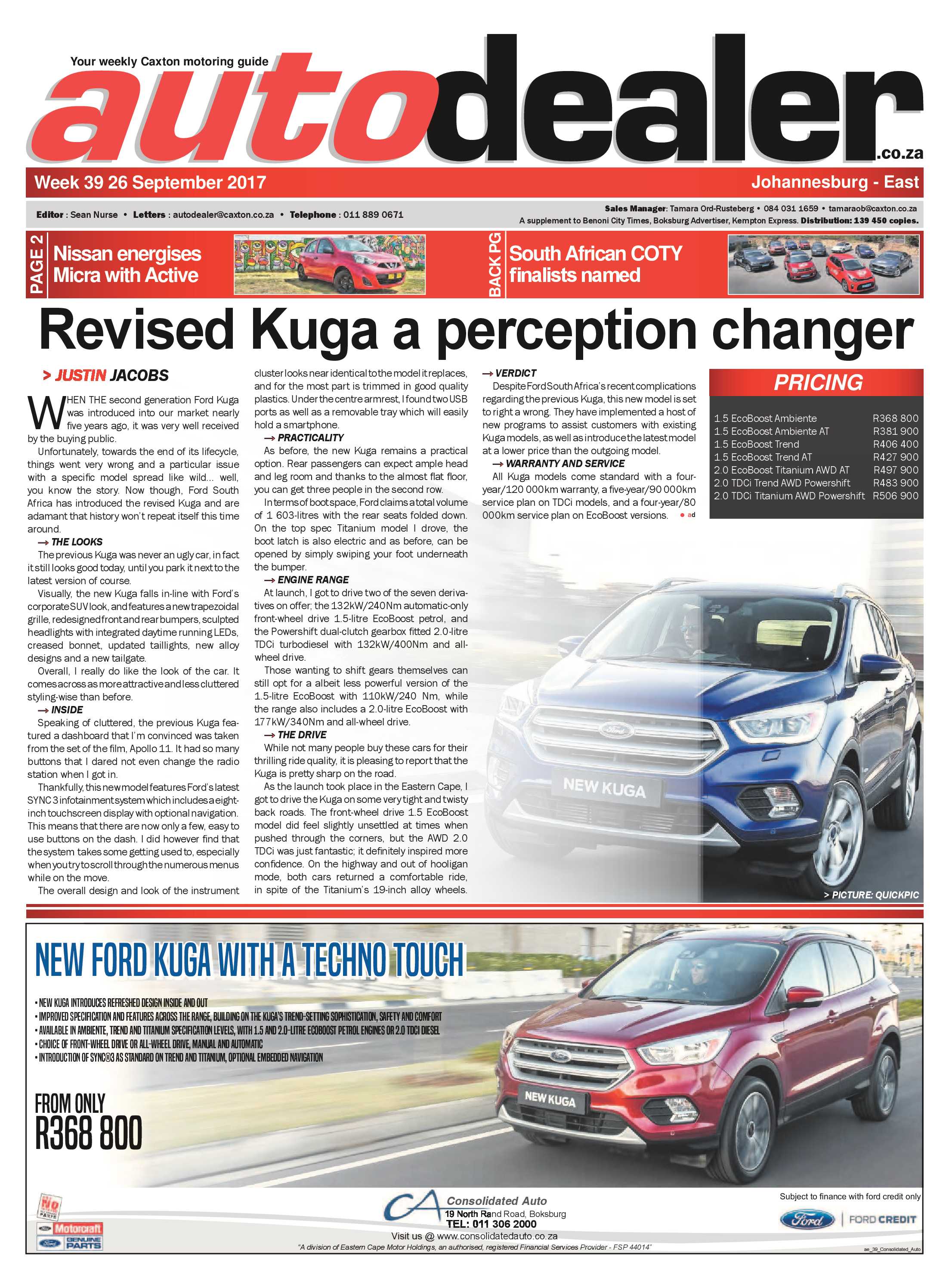 Boksburg Advertiser 26 September 2017 page 33