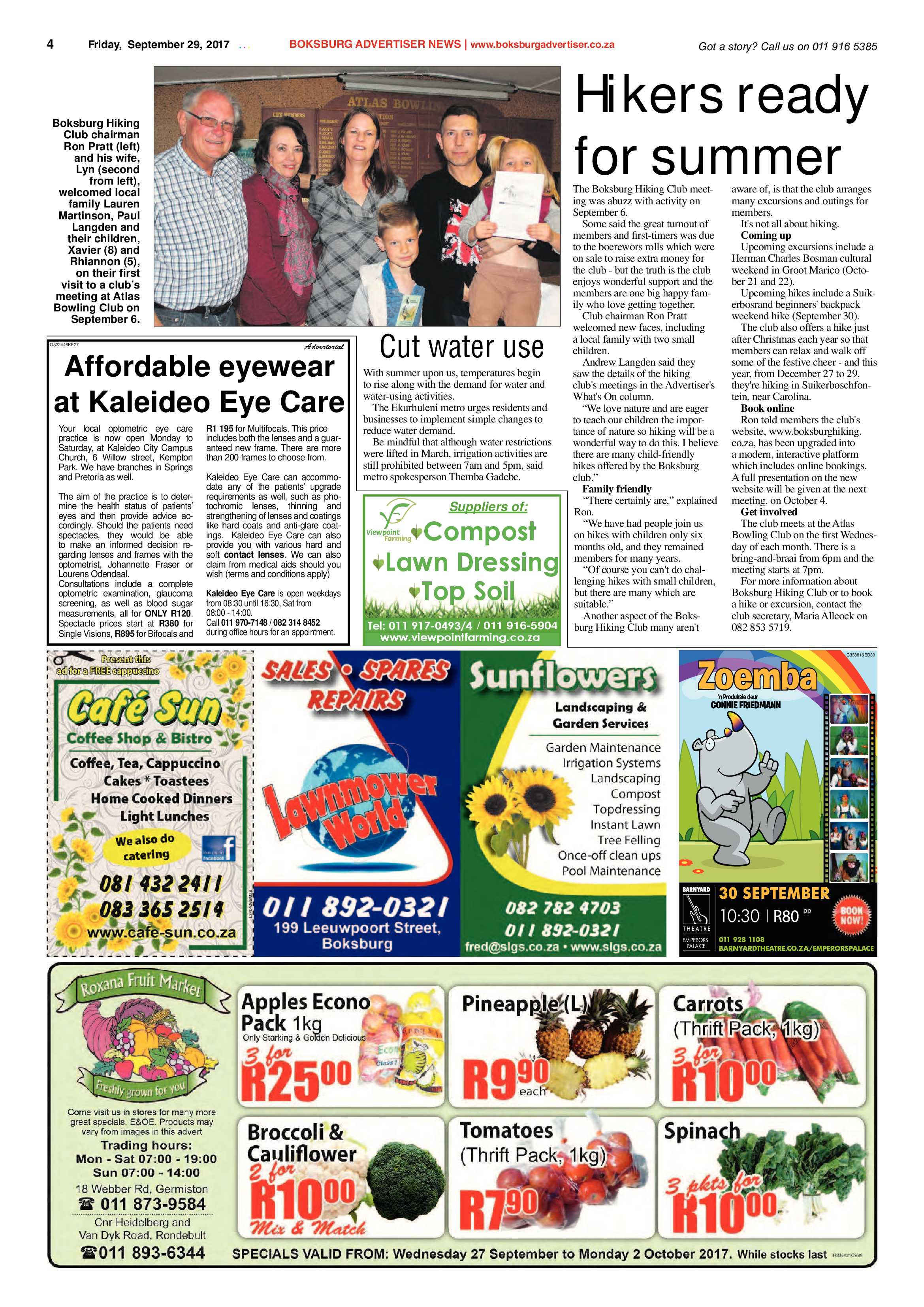 Boksburg Advertiser 26 September 2017 page 4