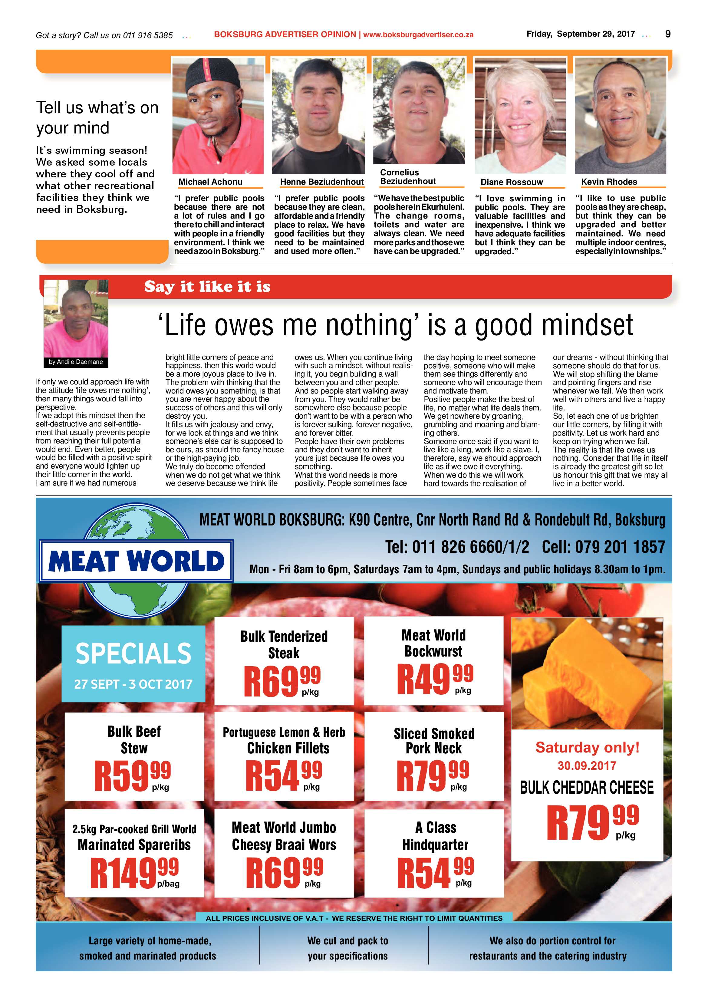 Boksburg Advertiser 26 September 2017 page 9