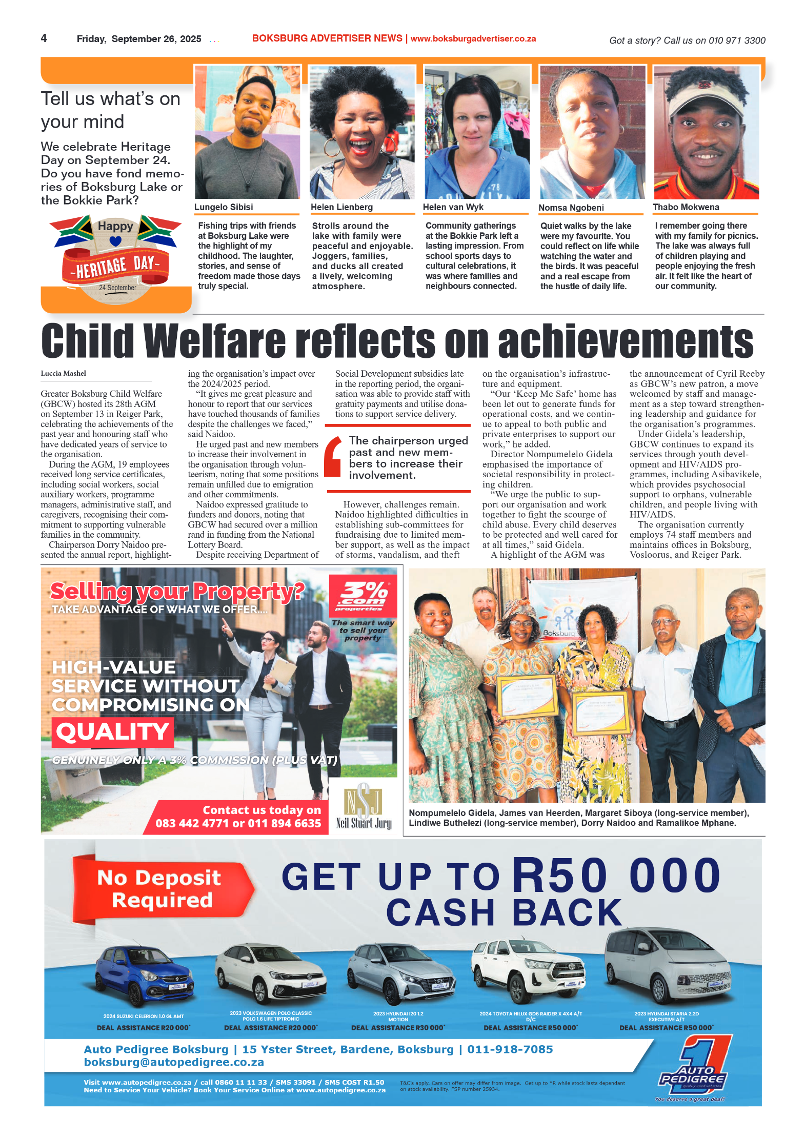 Boksburg Advertiser 26 September 2025 page 4