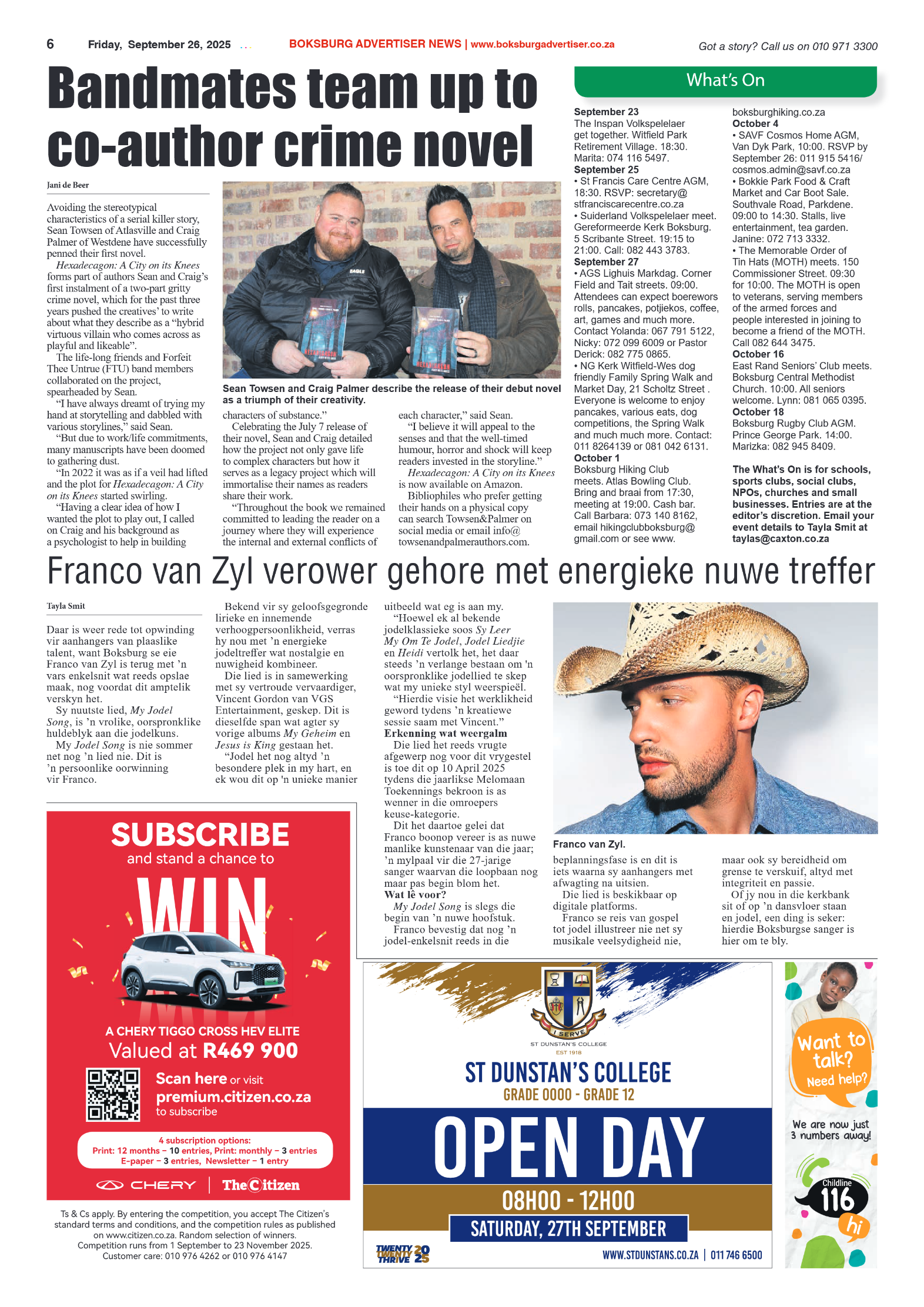 Boksburg Advertiser 26 September 2025 page 6