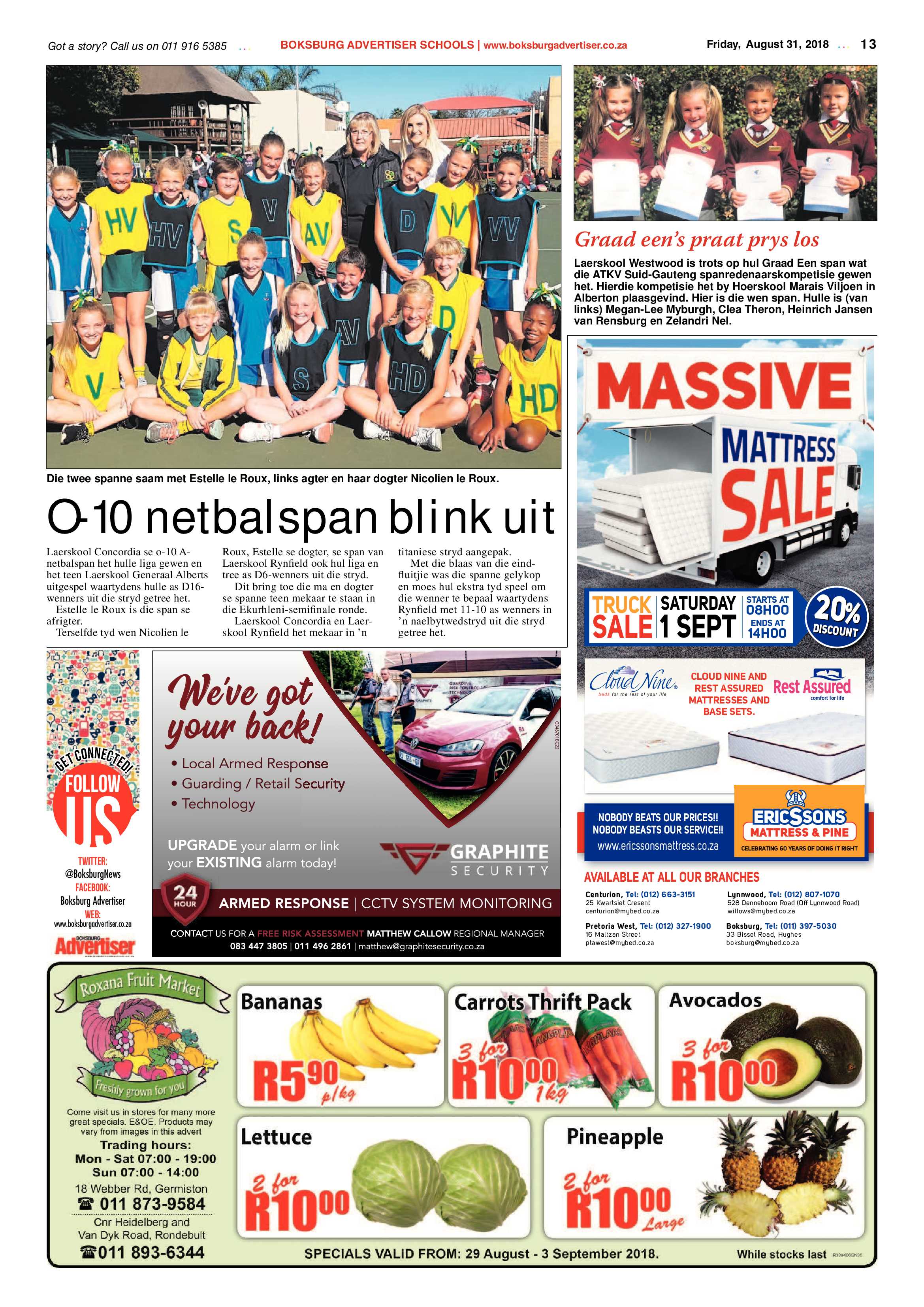 Boksburg Advertiser 28 August 2018 page 13