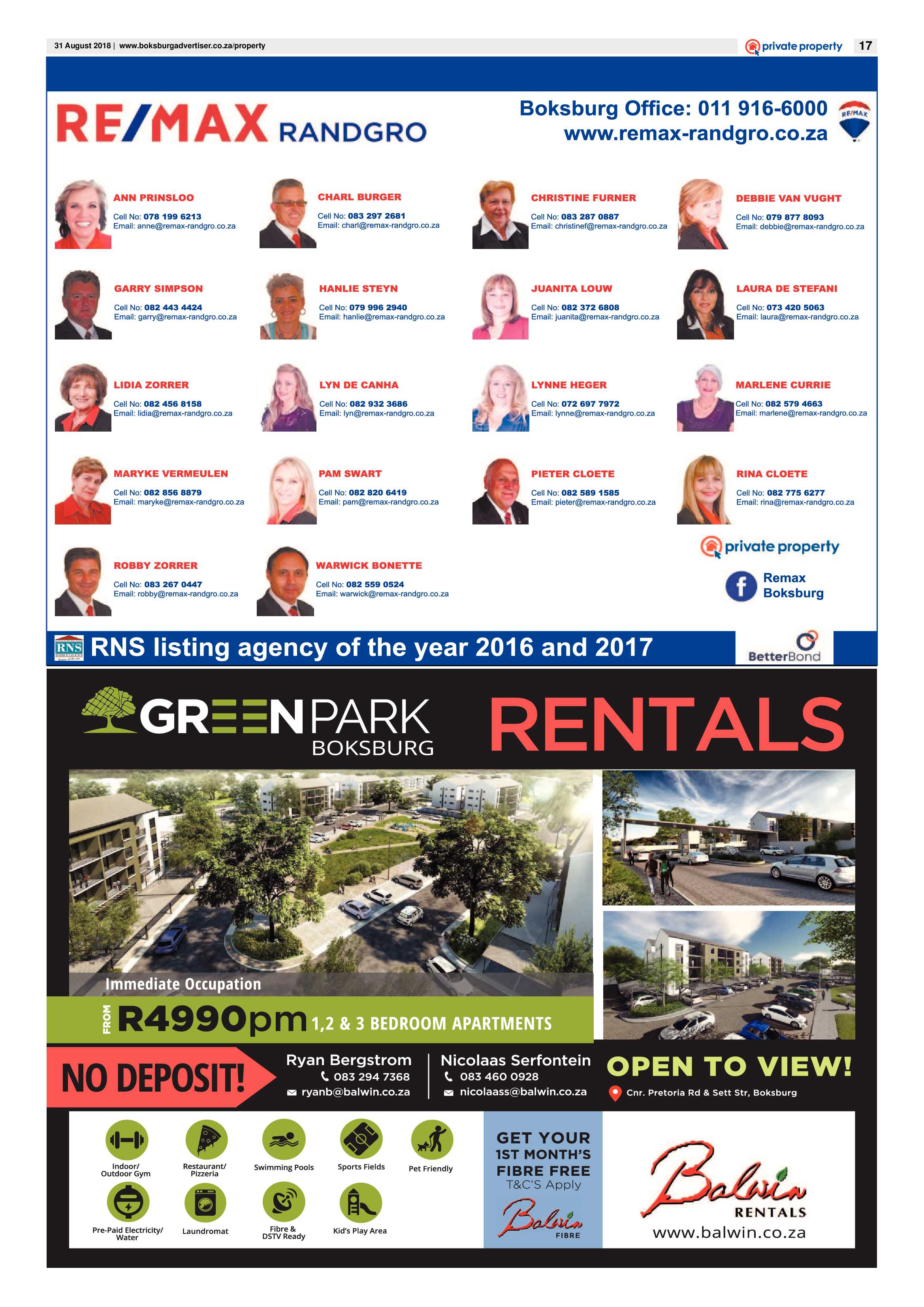 Boksburg Advertiser 28 August 2018 page 17