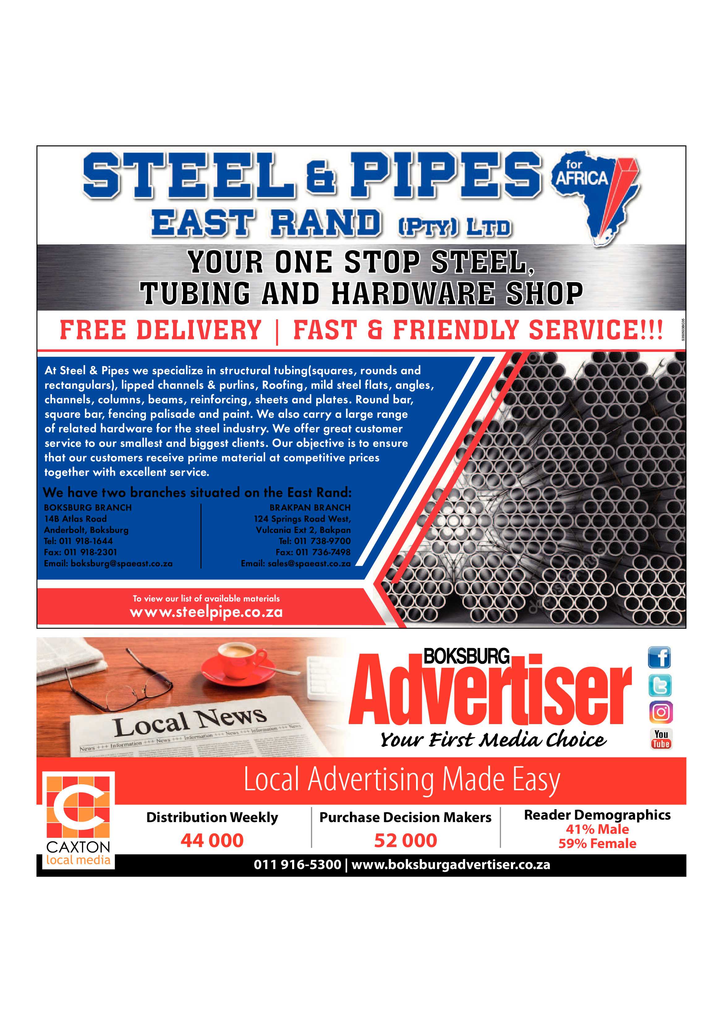 Boksburg Advertiser 28 August 2018 page 30