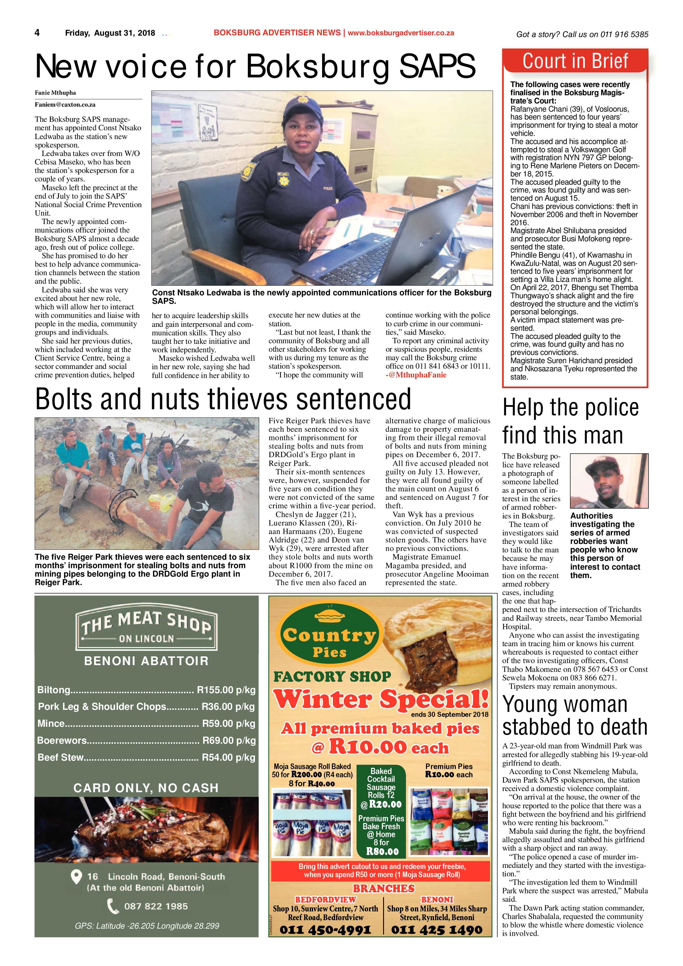 Boksburg Advertiser 28 August 2018 page 4