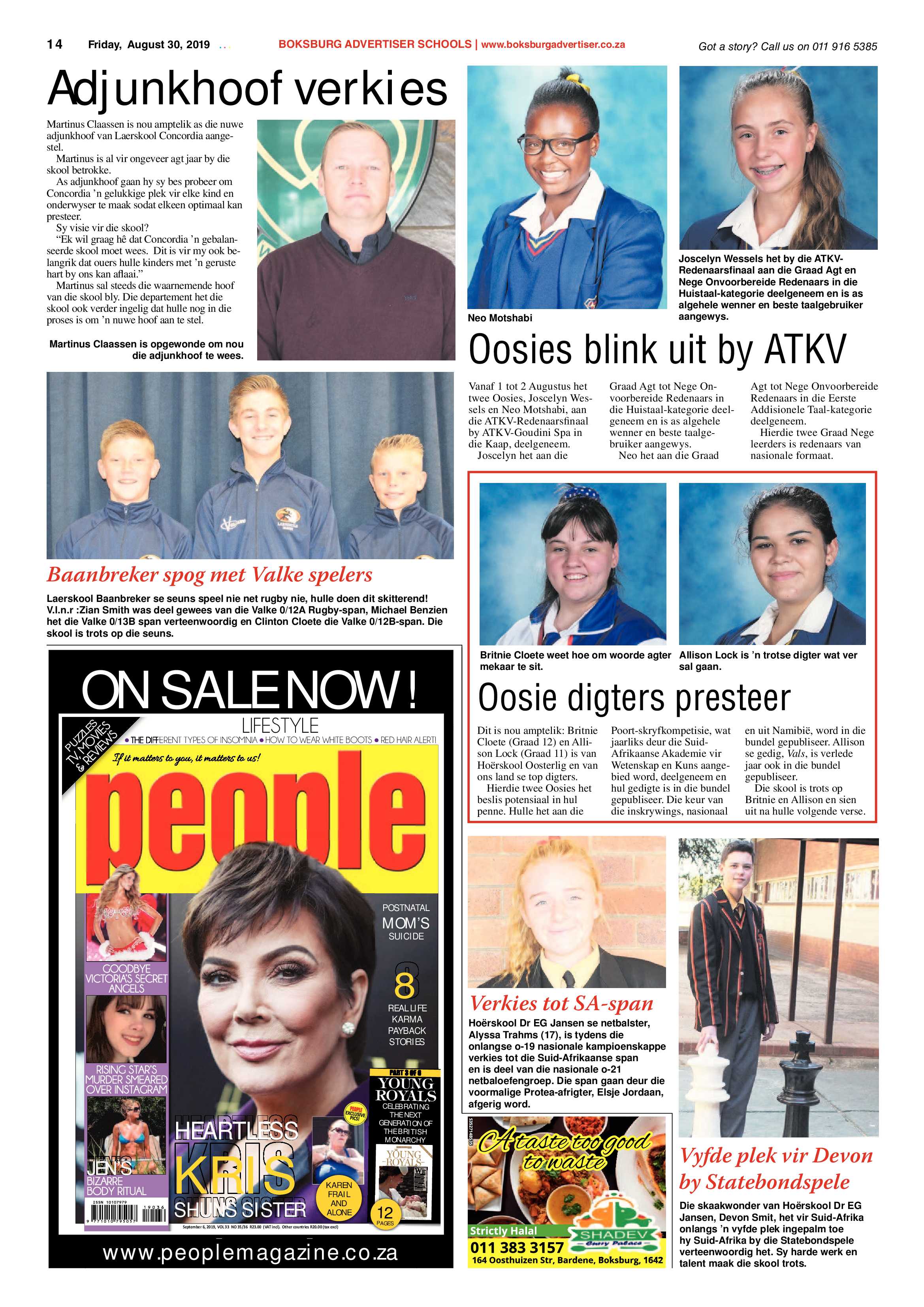 Boksburg Advertiser 27 August 2019 page 14