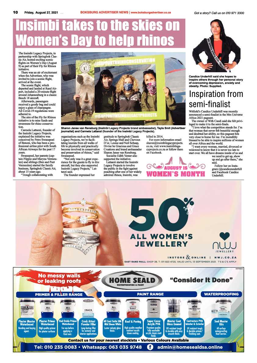 Boksburg Advertiser 27 August 2021 page 10