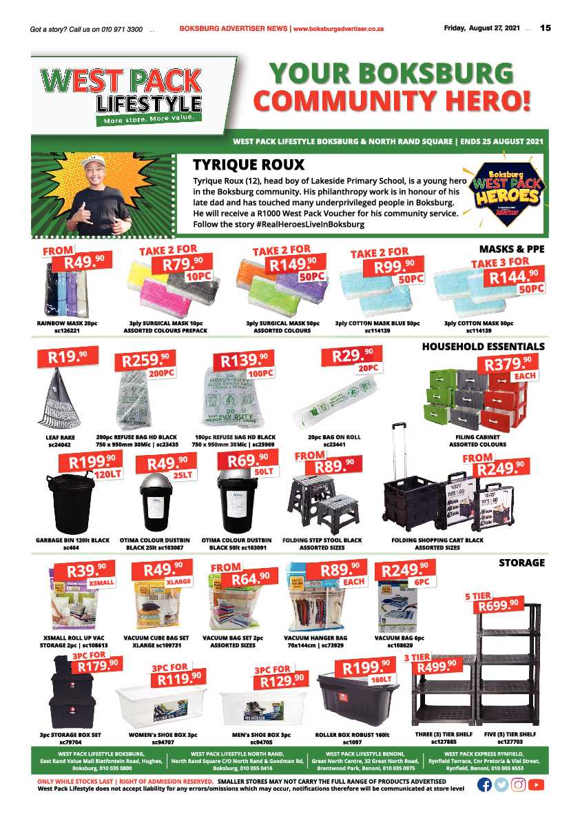 Boksburg Advertiser 27 August 2021 page 15