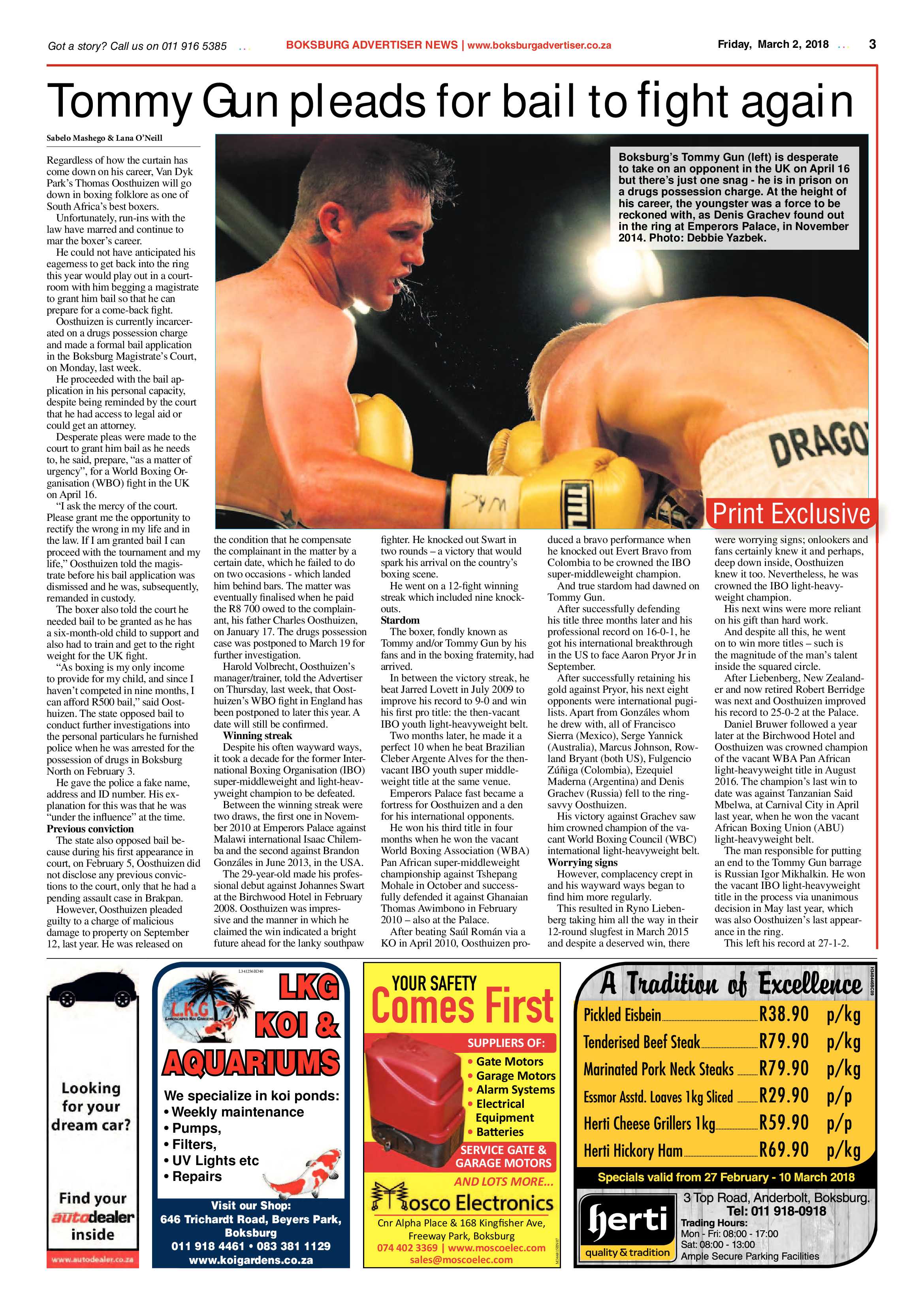 Boksburg Advertiser 27 February 2018 page 3