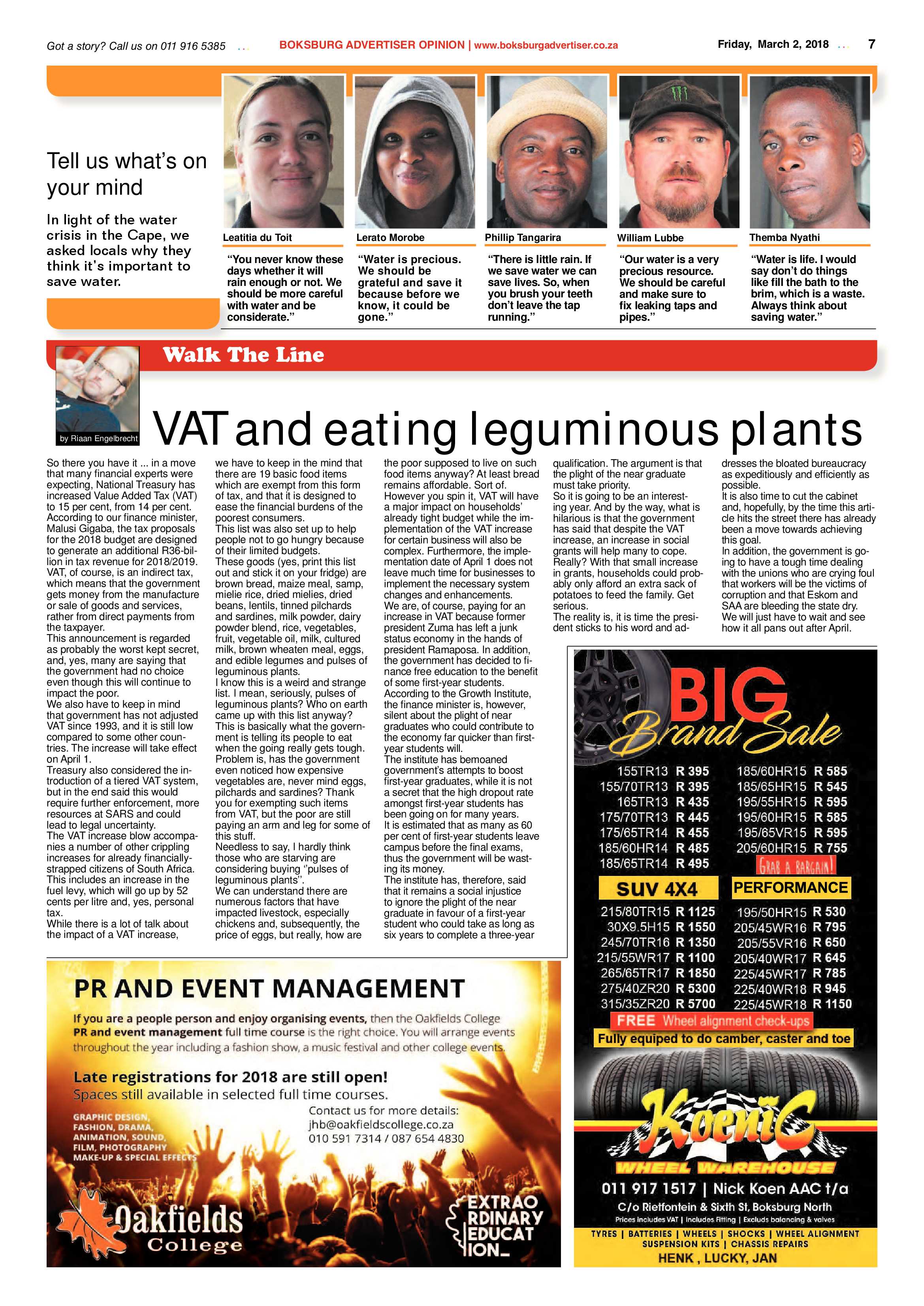 Boksburg Advertiser 27 February 2018 page 7