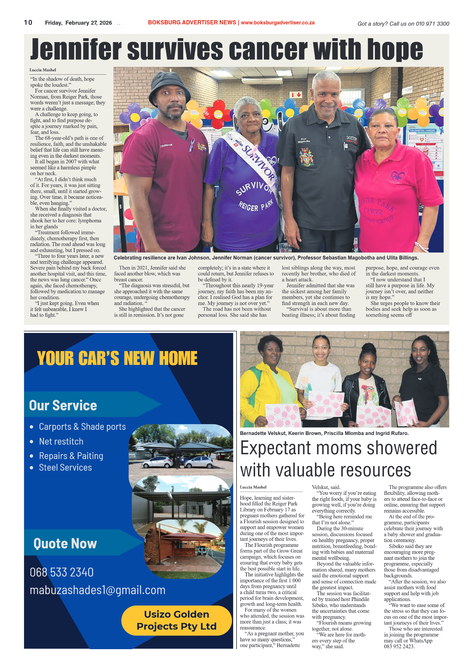 Boksburg Advertiser 27 February 2026 page 10