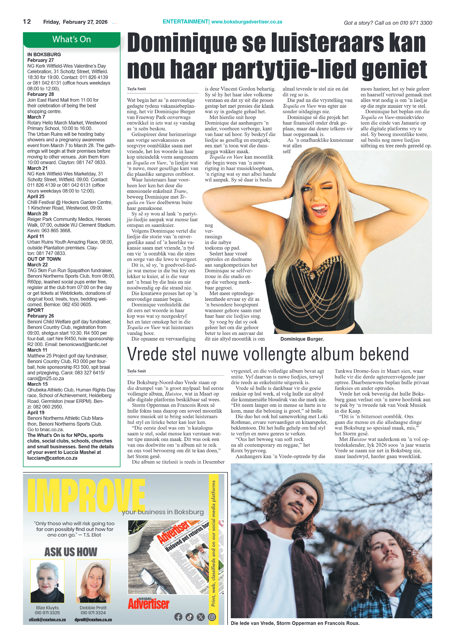 Boksburg Advertiser 27 February 2026 page 12
