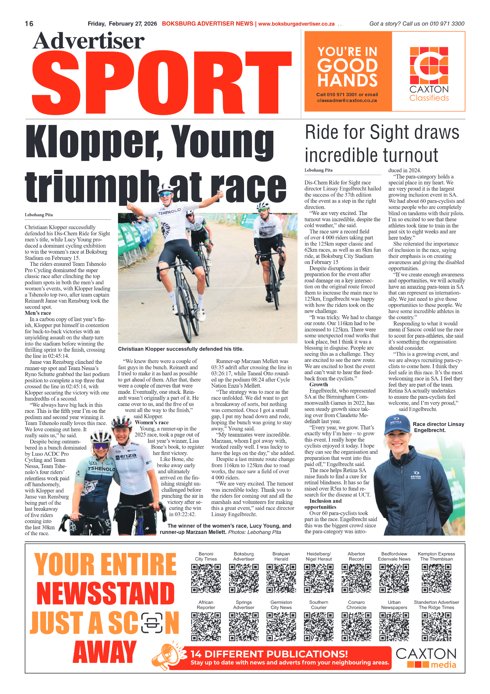 Boksburg Advertiser 27 February 2026 page 16
