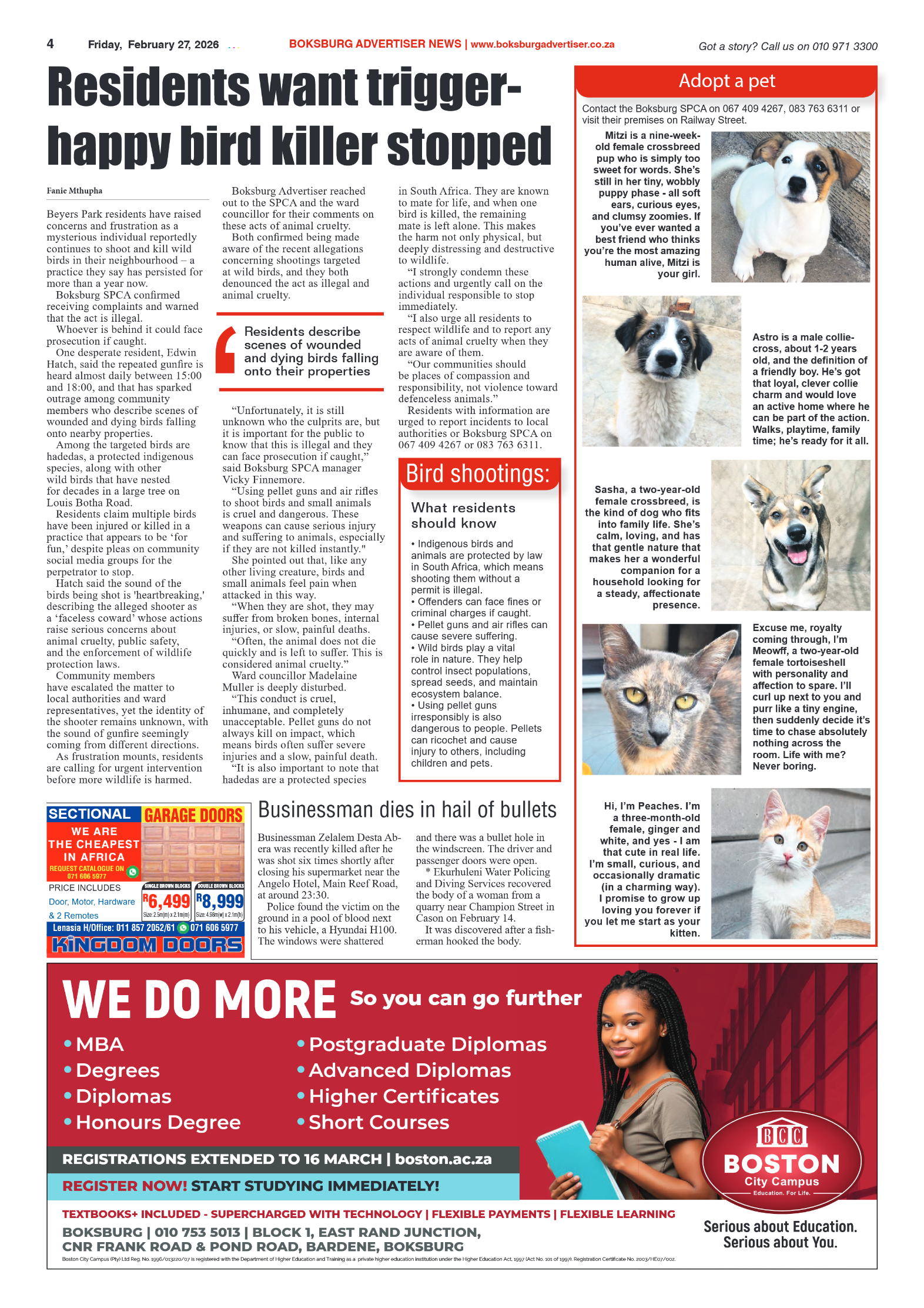Boksburg Advertiser 27 February 2026 page 4
