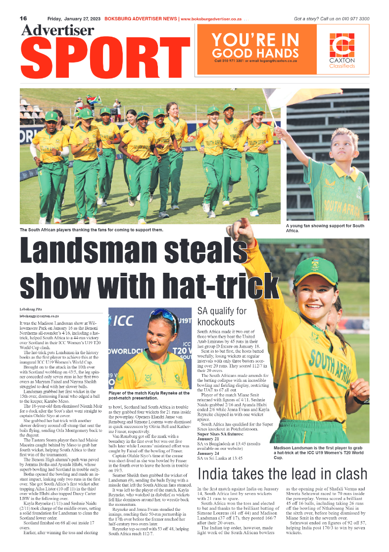 Boksburg Advertiser 27 January 2023 page 16