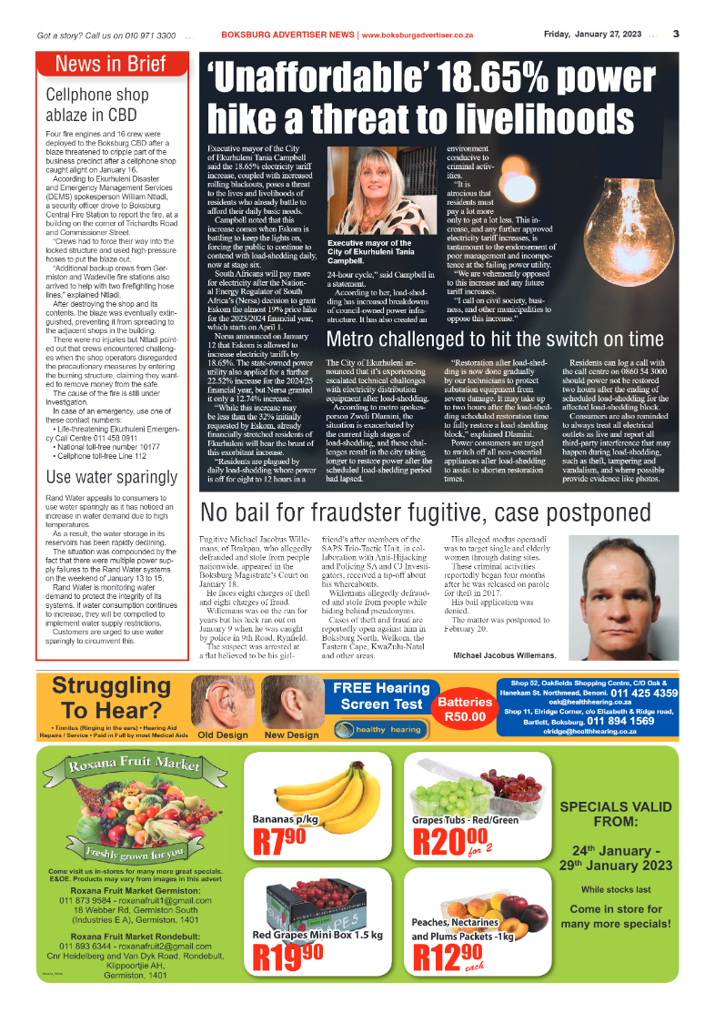 Boksburg Advertiser 27 January 2023 page 3
