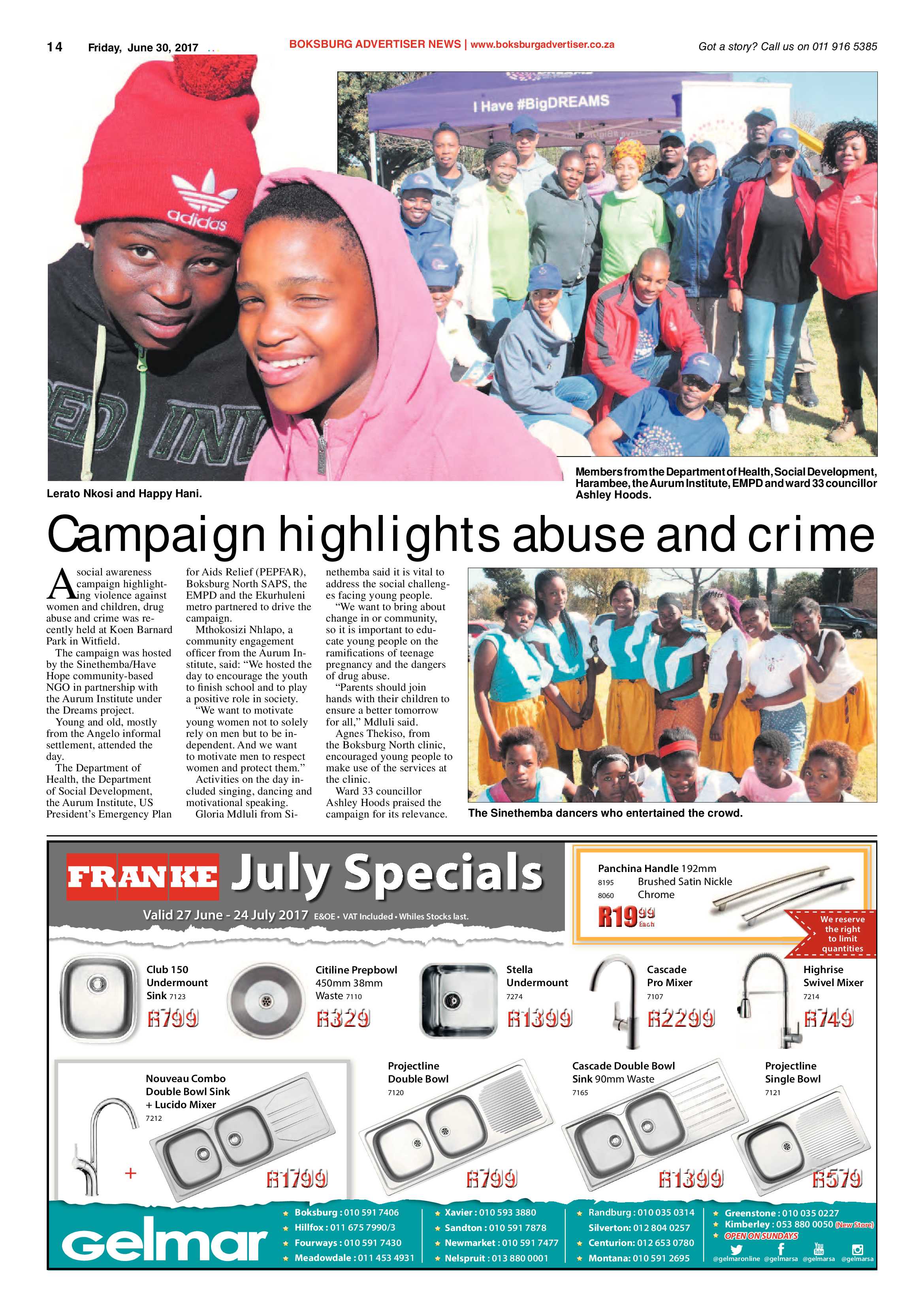 Boksburg Advertiser 27 June 2017 page 14