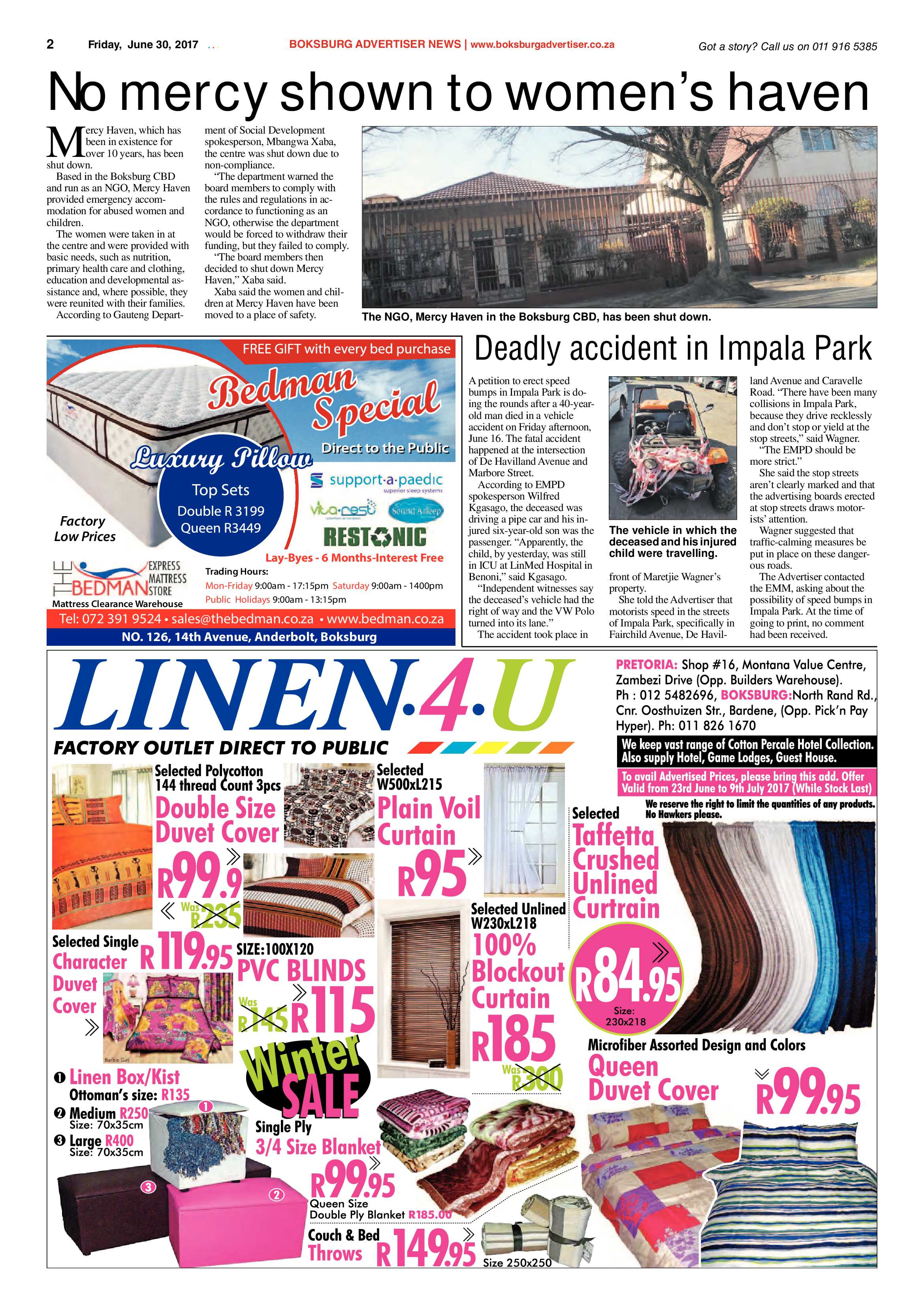 Boksburg Advertiser 27 June 2017 page 2
