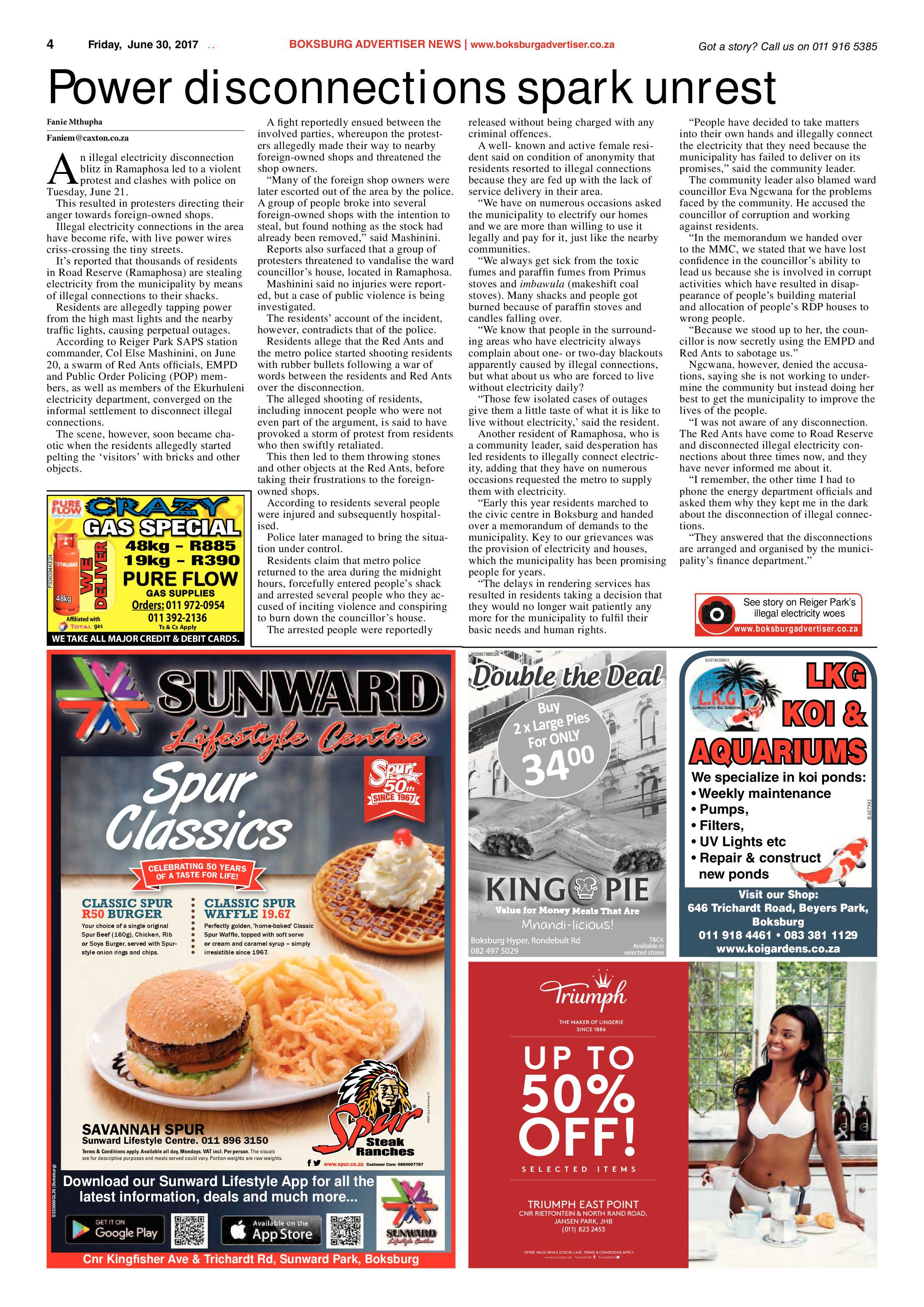 Boksburg Advertiser 27 June 2017 page 4