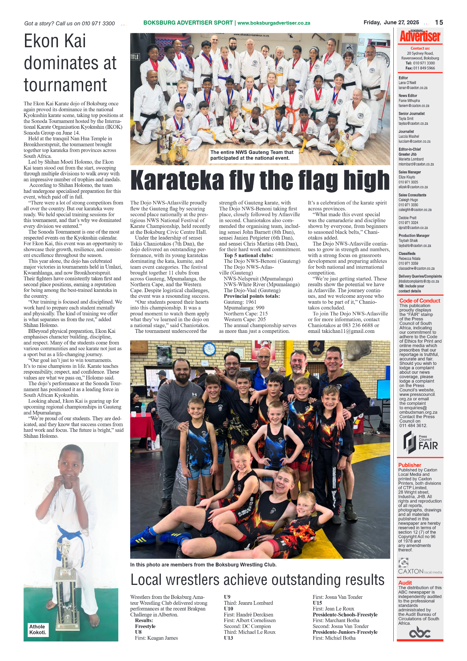 Boksburg Advertiser 27 June 2025 page 15