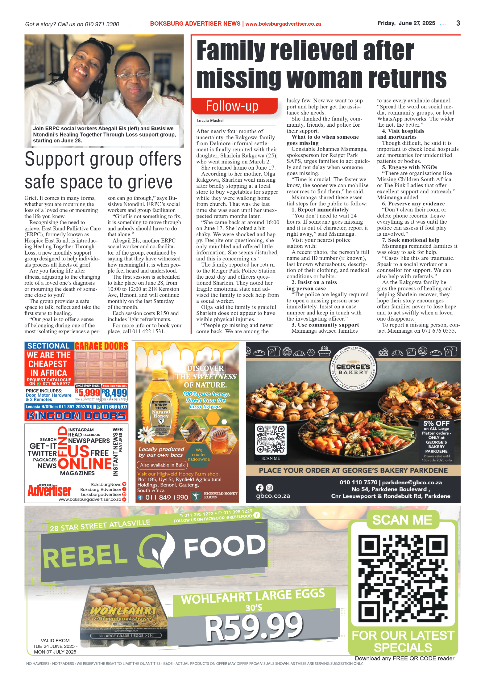 Boksburg Advertiser 27 June 2025 page 3