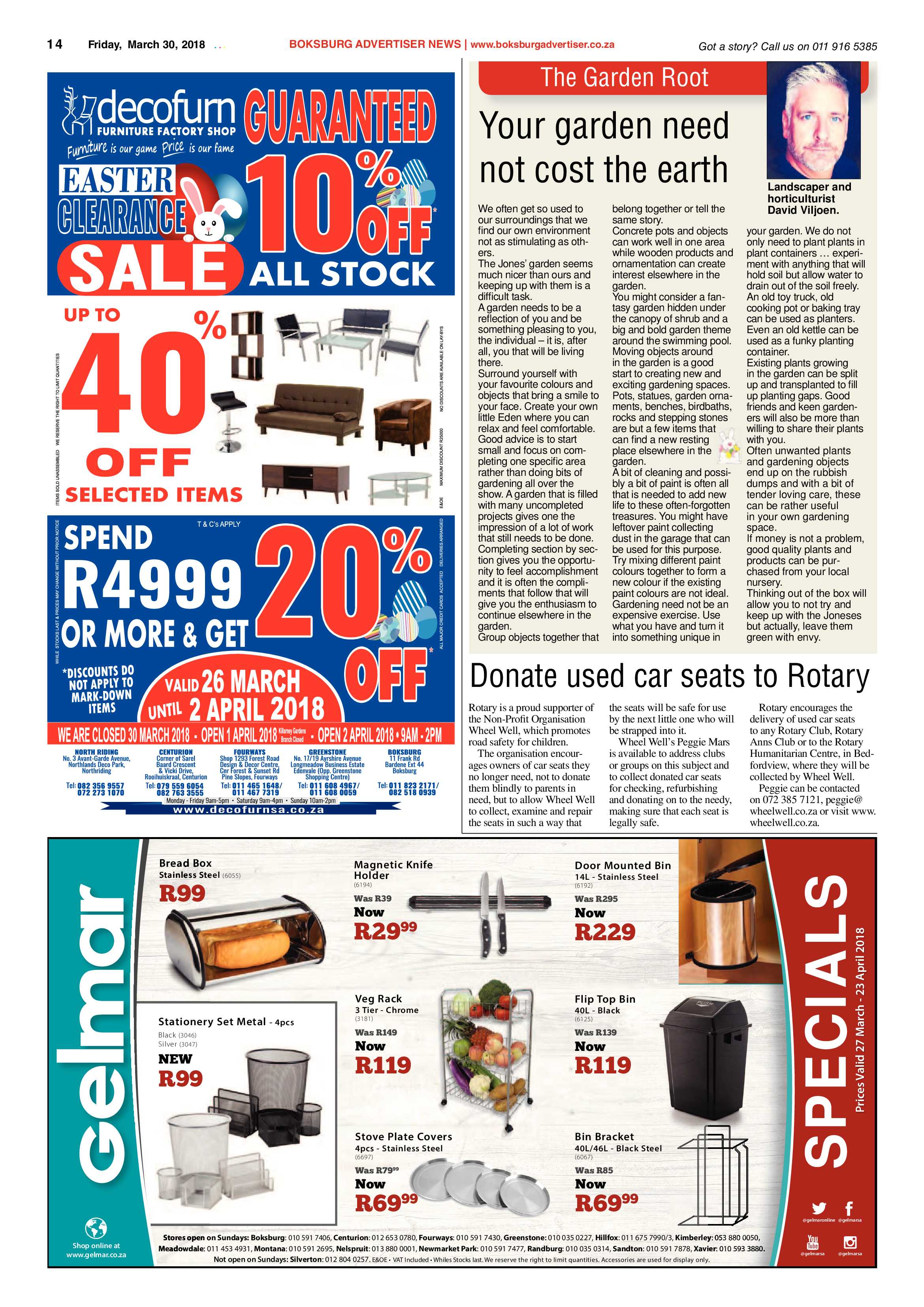 Boksburg Advertiser 27 March 2018 page 14