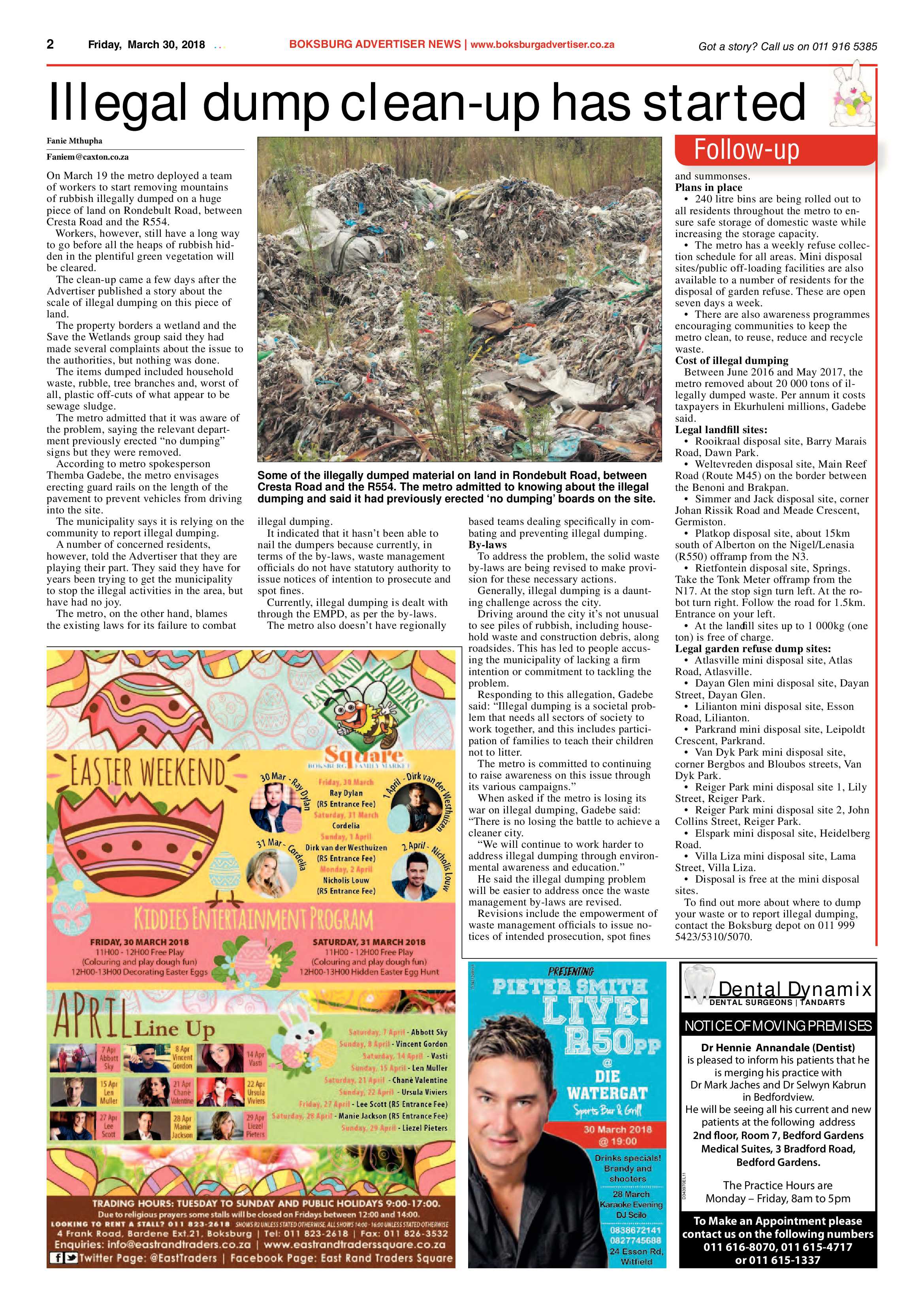 Boksburg Advertiser 27 March 2018 page 2