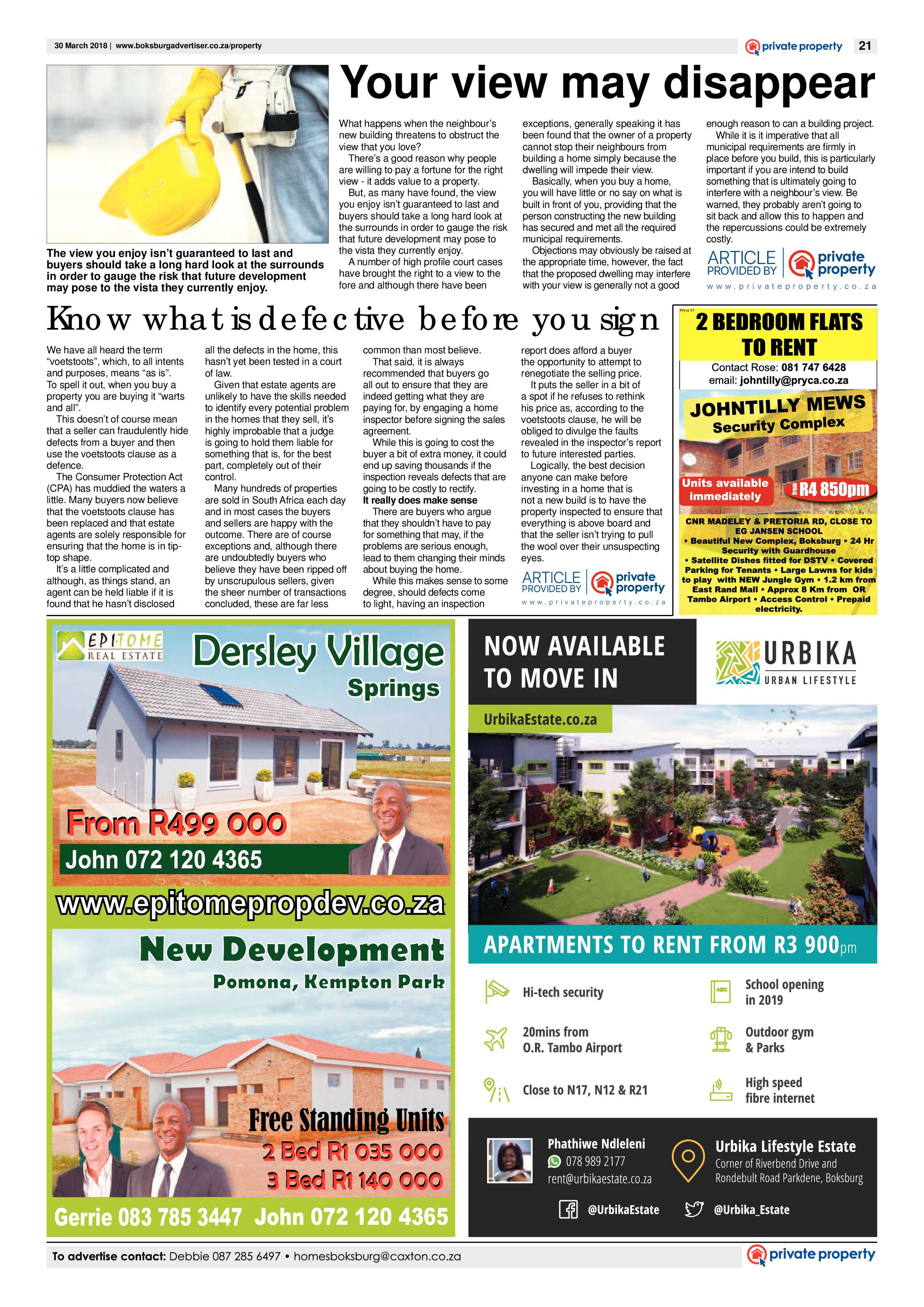 Boksburg Advertiser 27 March 2018 page 21