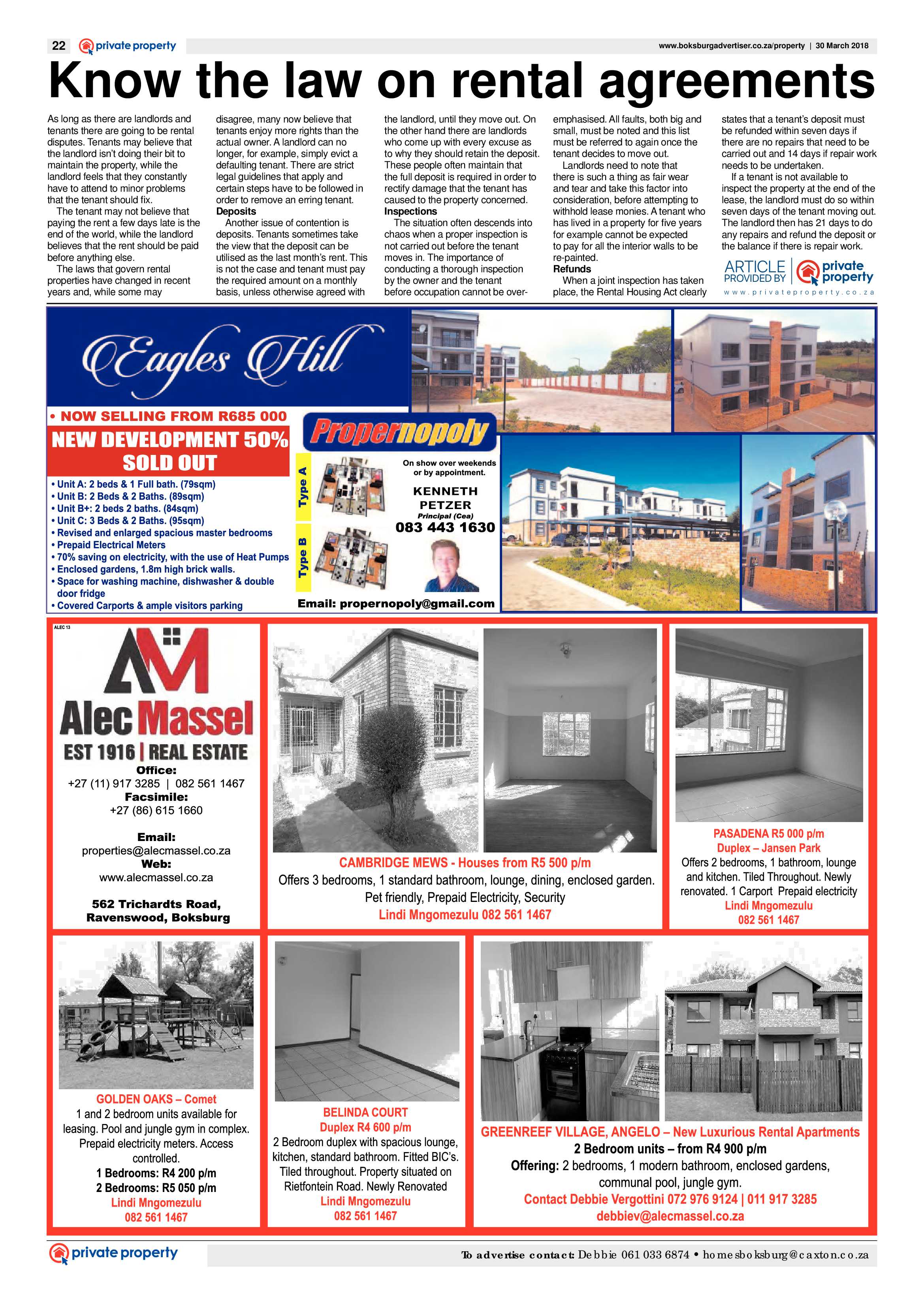 Boksburg Advertiser 27 March 2018 page 22