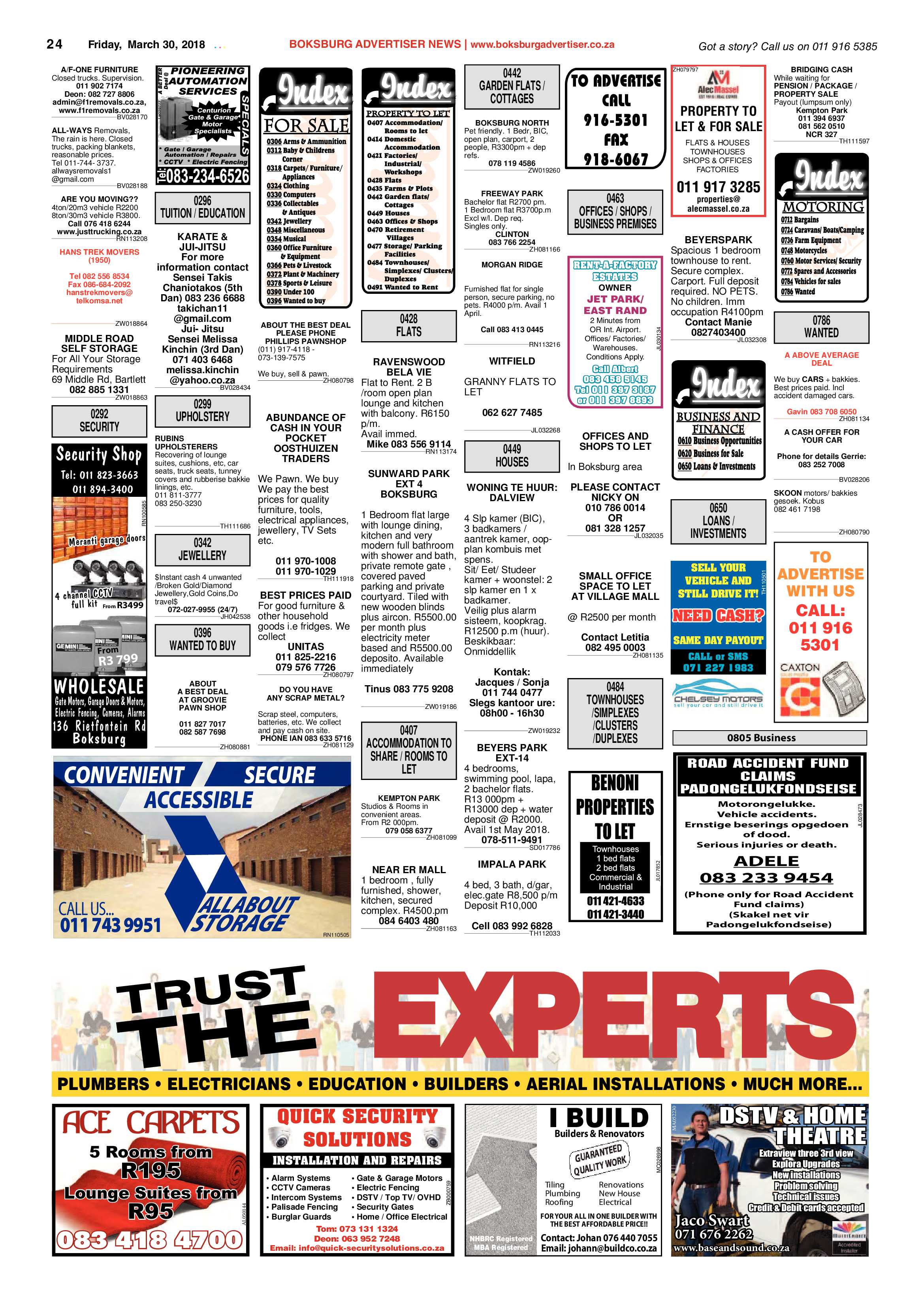 Boksburg Advertiser 27 March 2018 page 24