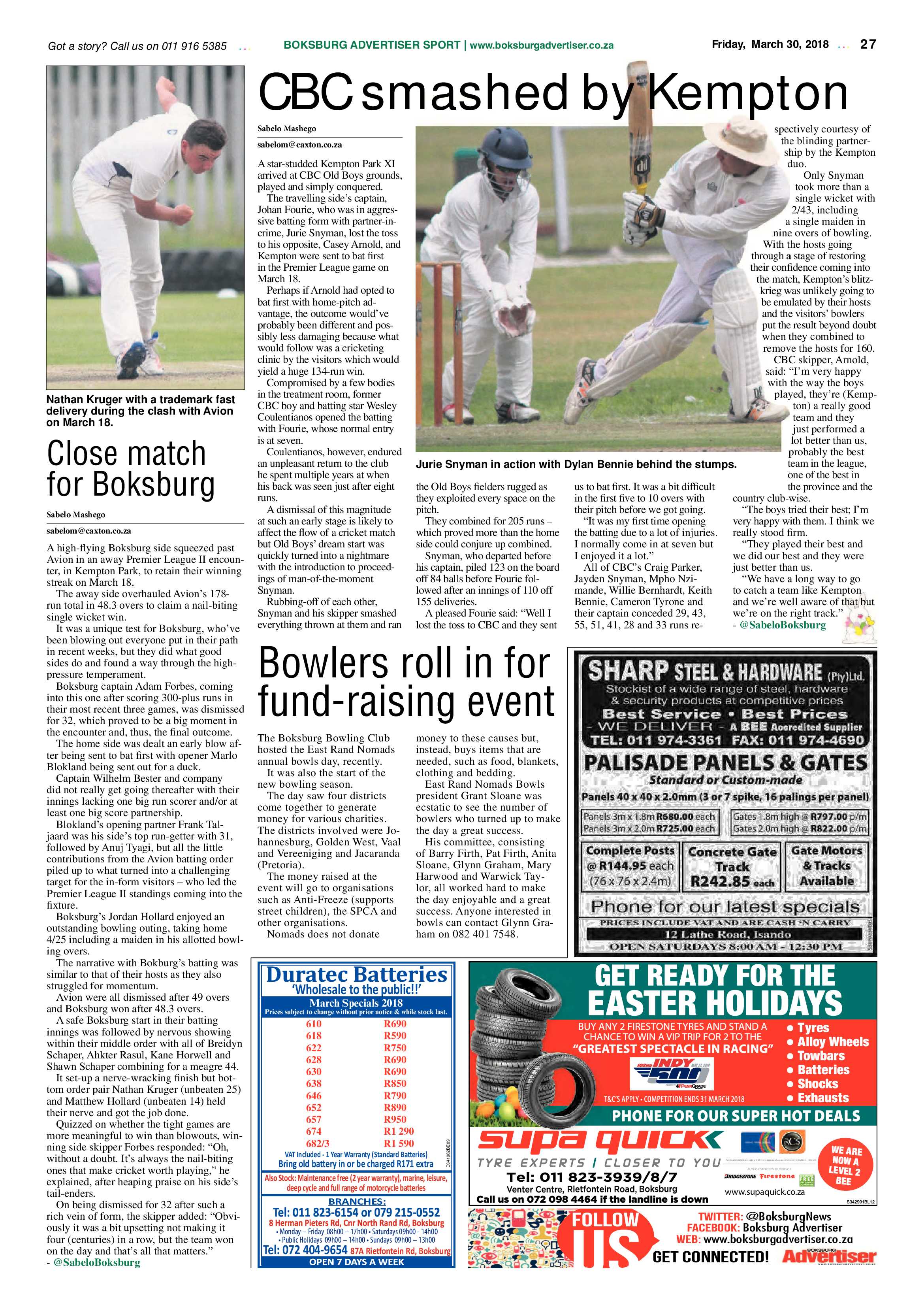 Boksburg Advertiser 27 March 2018 page 27