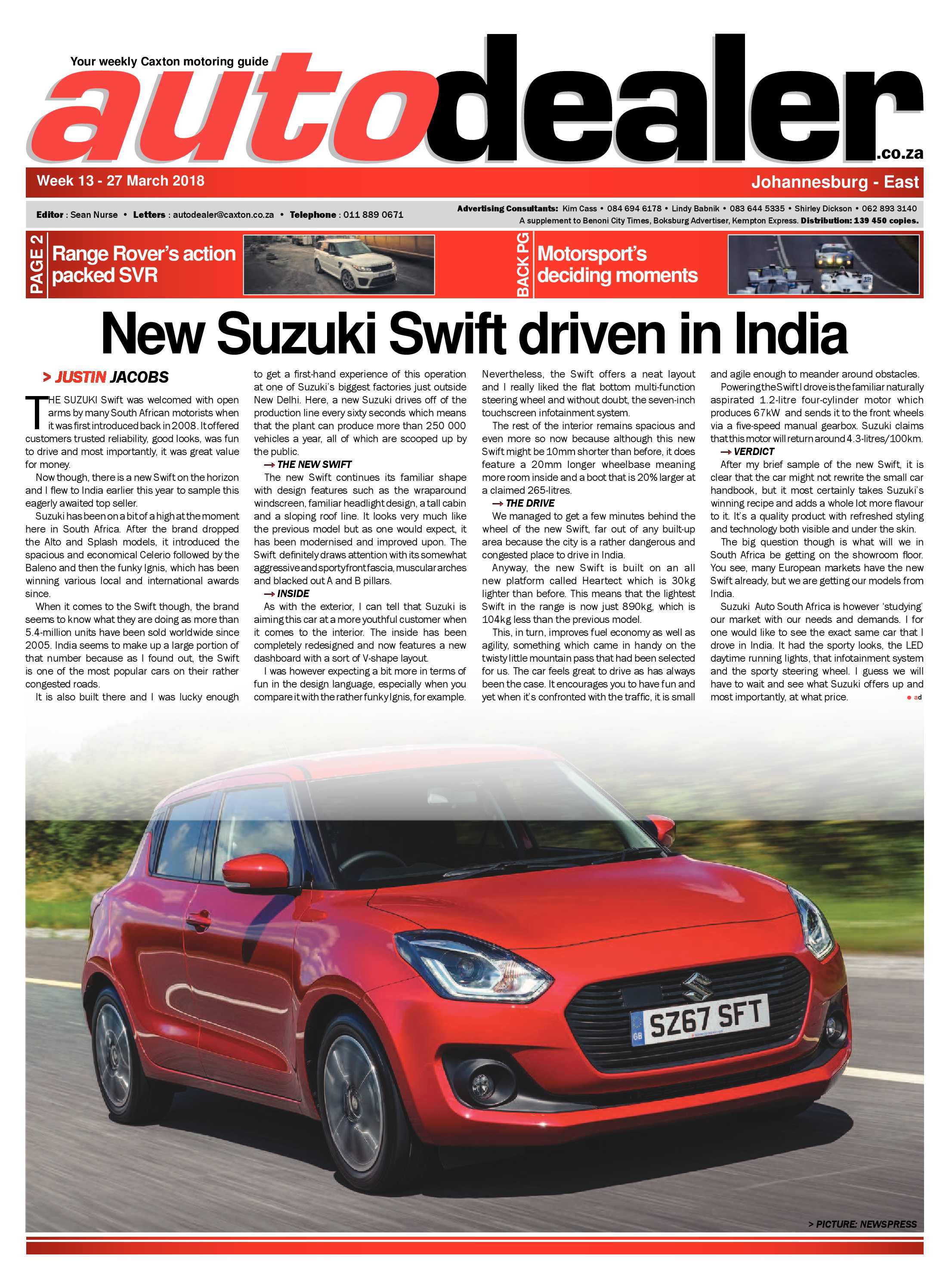 Boksburg Advertiser 27 March 2018 page 29