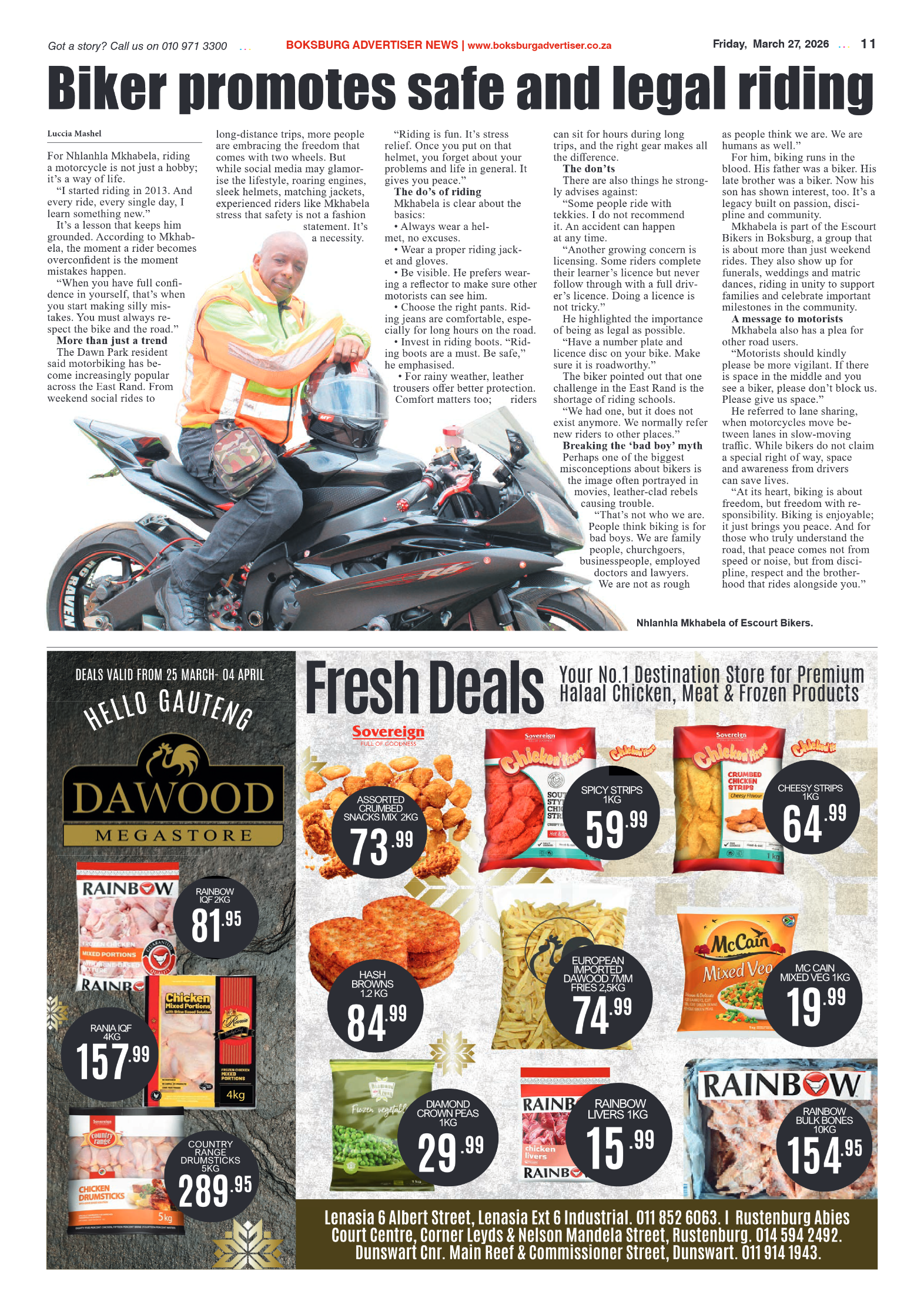 Boksburg Advertiser 27 March 2026 page 11