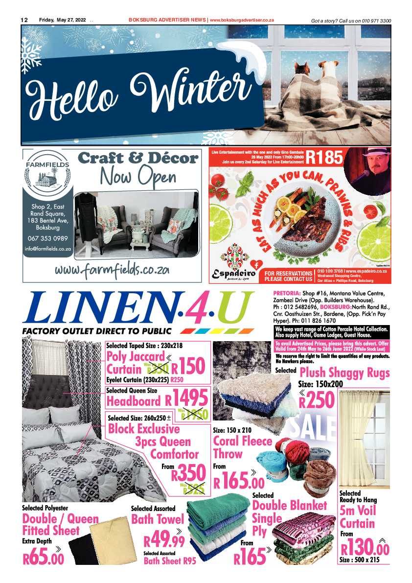 Boksburg Advertiser 27 May 2022 page 12