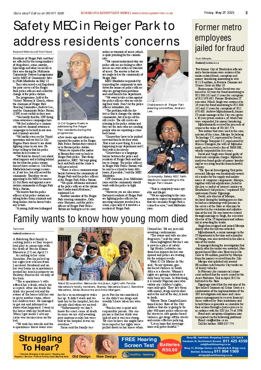 Boksburg Advertiser 27 May 2022 page 3