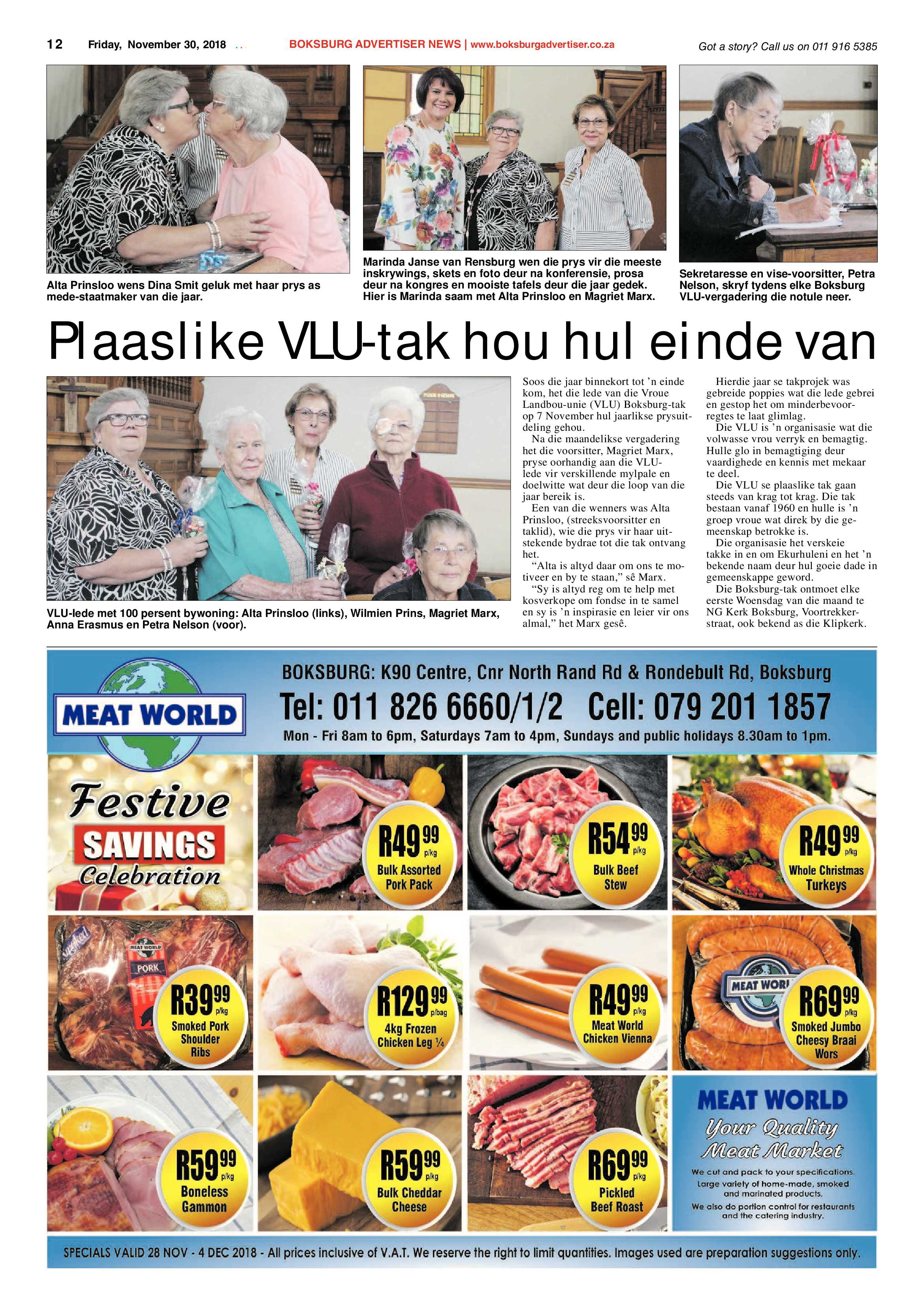 Boksburg Advertiser 27 November 2018 page 12