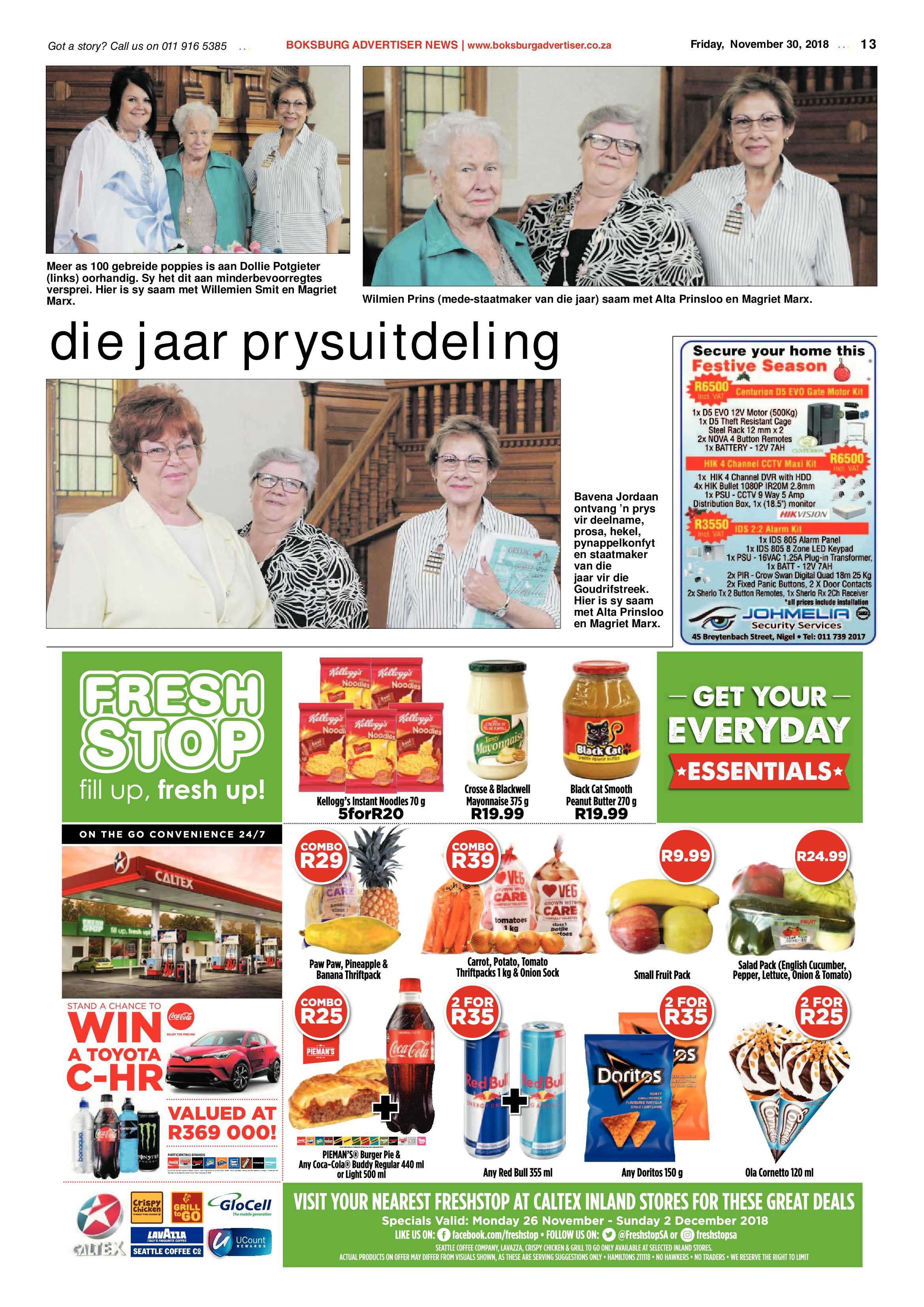 Boksburg Advertiser 27 November 2018 page 13