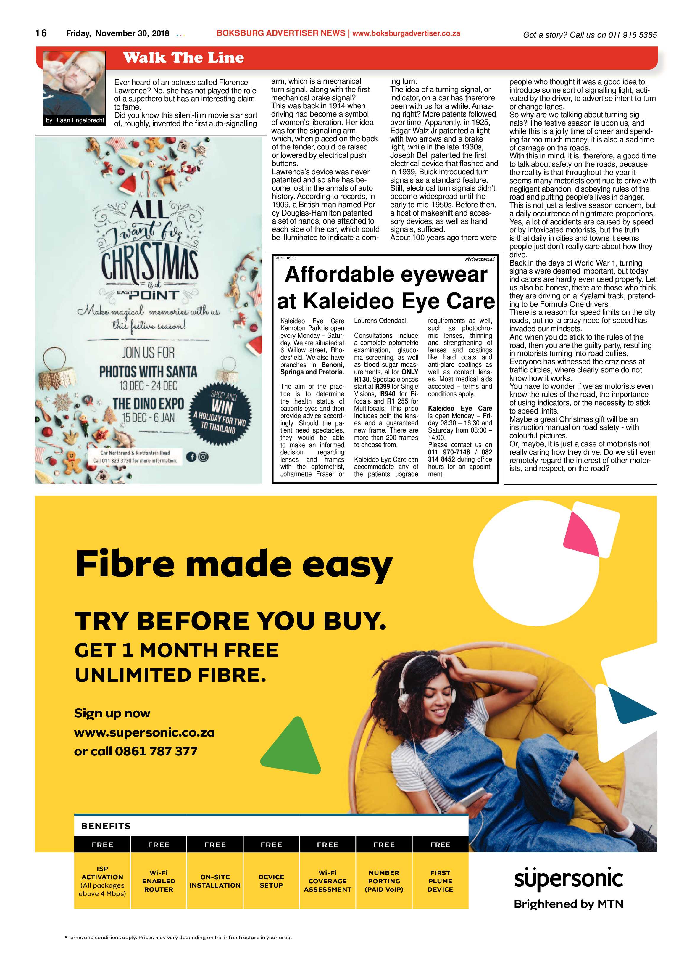 Boksburg Advertiser 27 November 2018 page 16