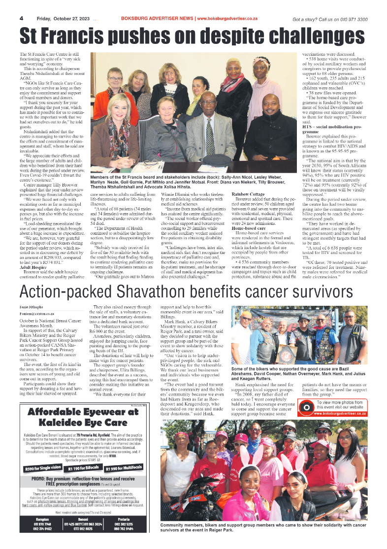 Boksburg Advertiser 27 October 2023 page 4