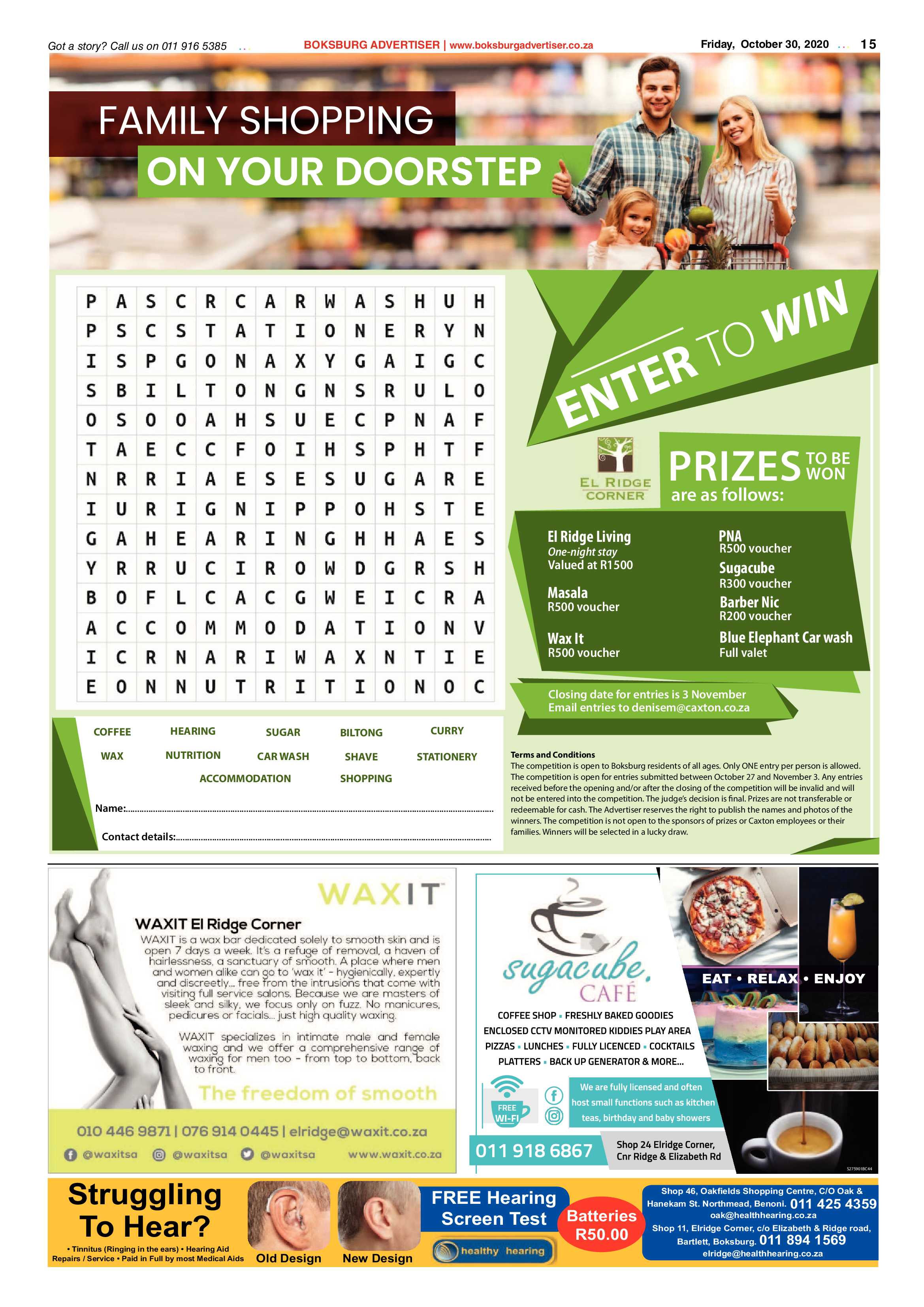 Boksburg Advertiser 27 October  2020 page 15