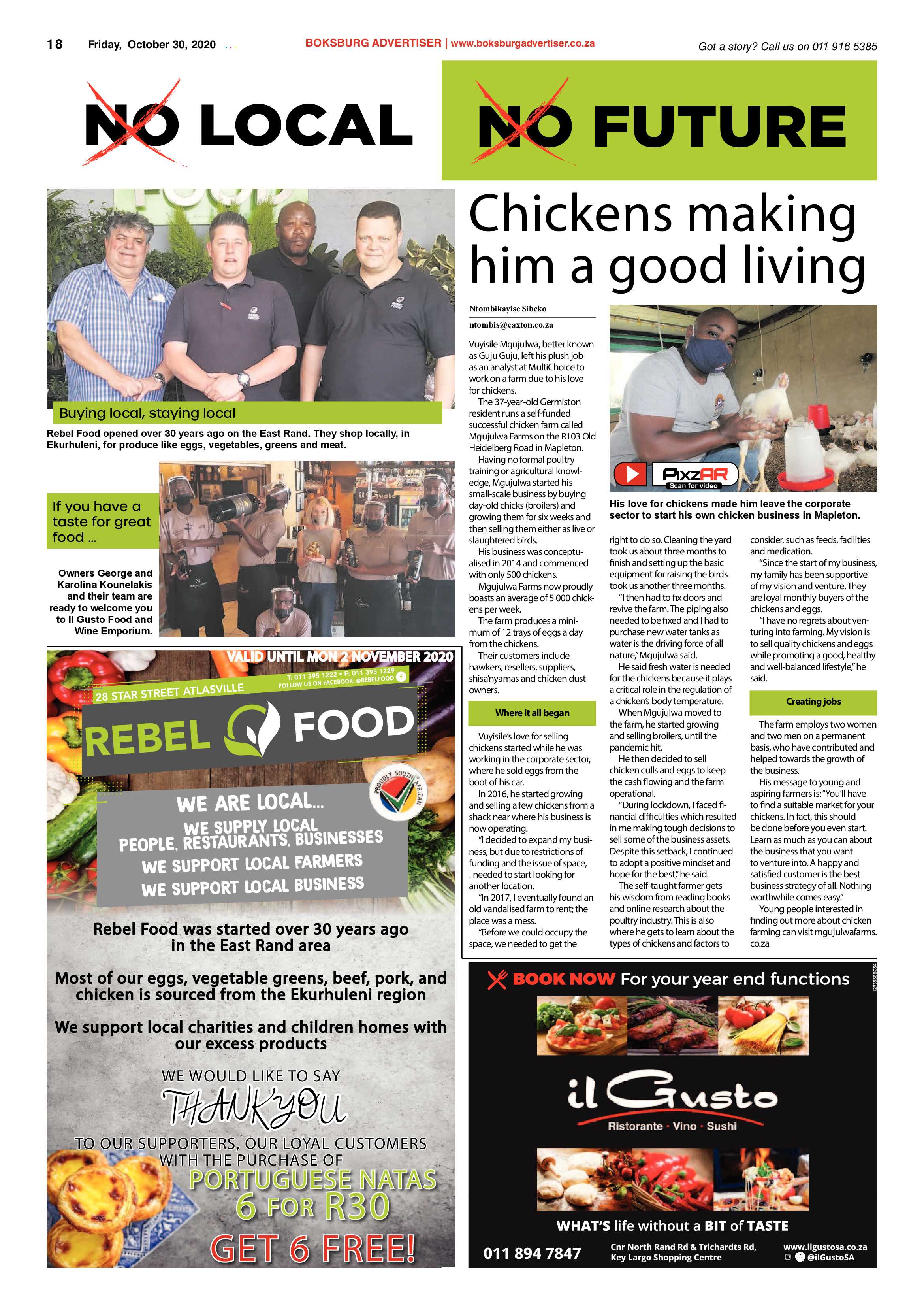 Boksburg Advertiser 27 October  2020 page 18