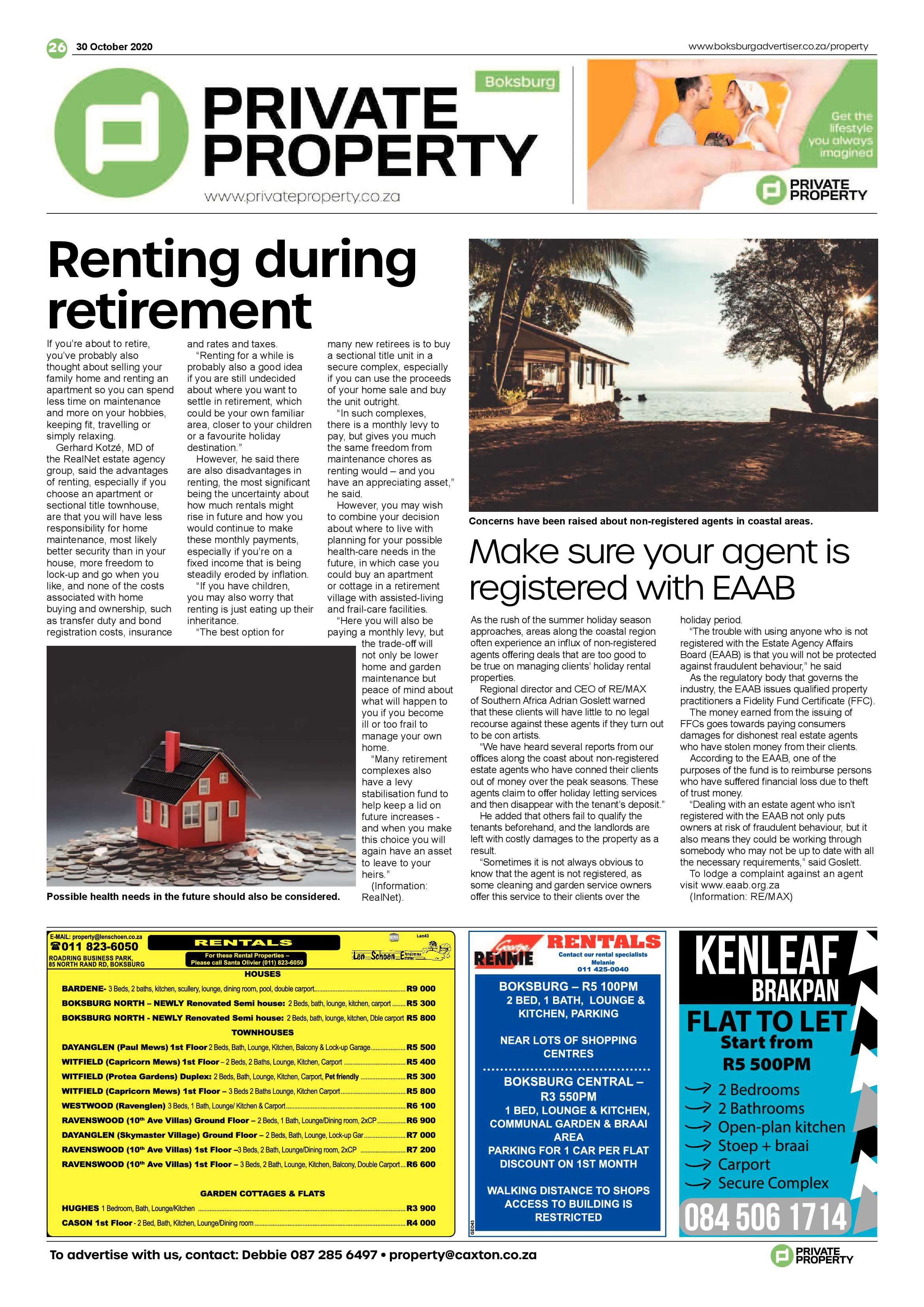 Boksburg Advertiser 27 October  2020 page 26