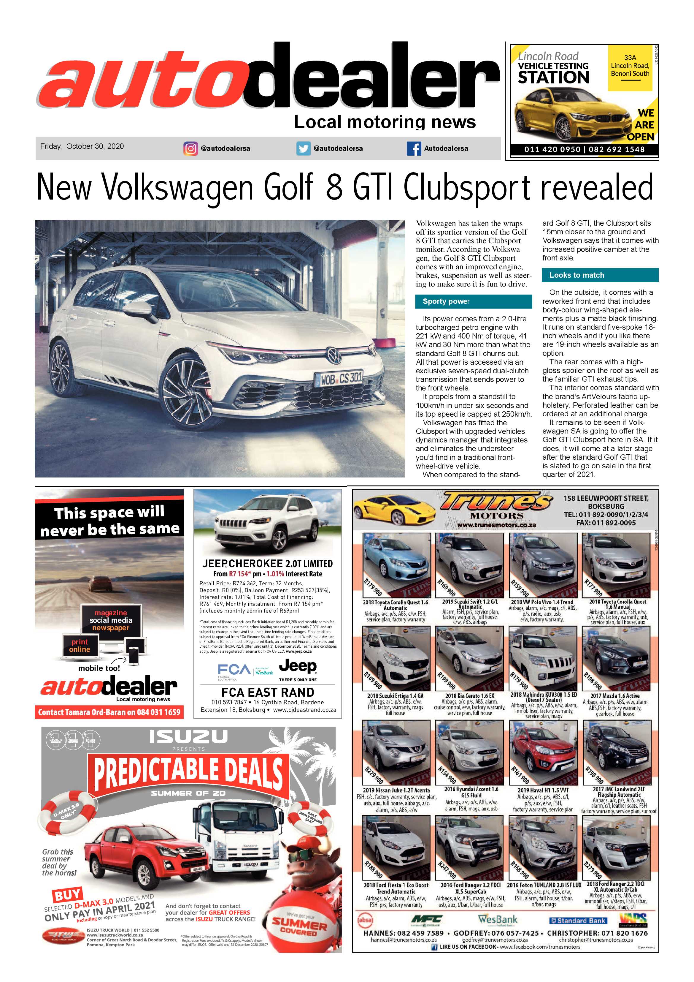 Boksburg Advertiser 27 October  2020 page 27