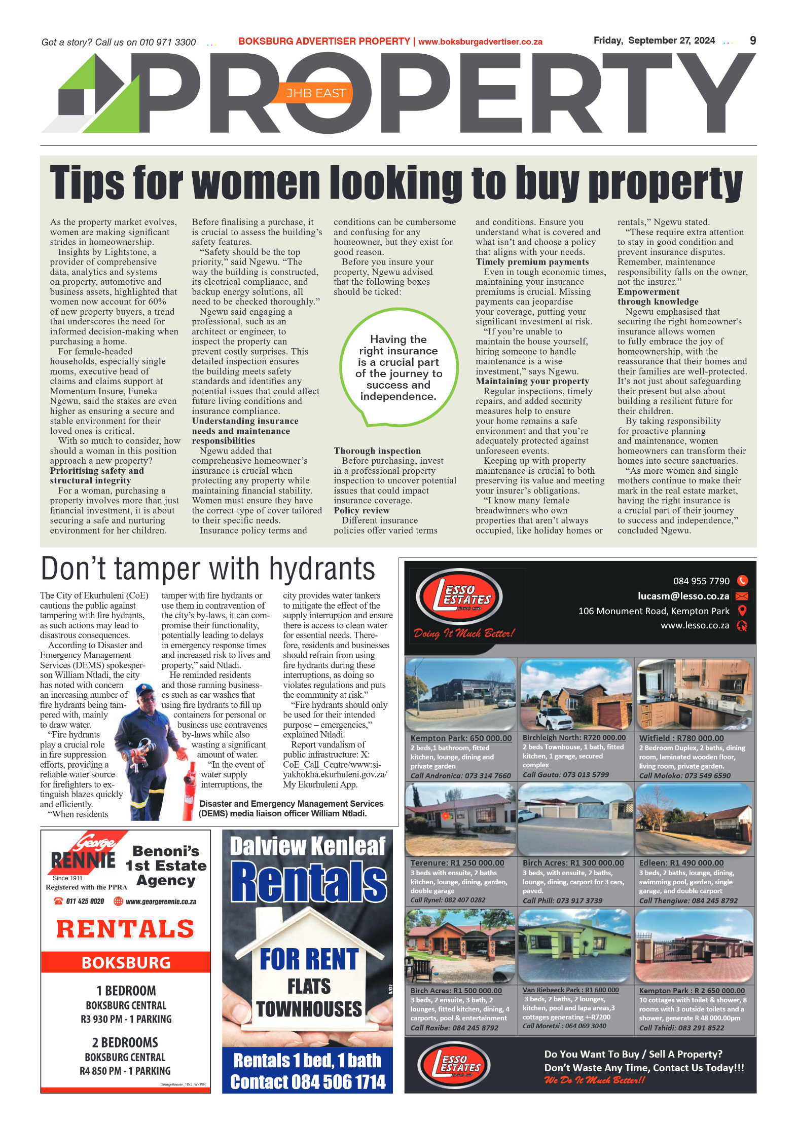 Boksburg Advertiser 27 September 2024 page 9