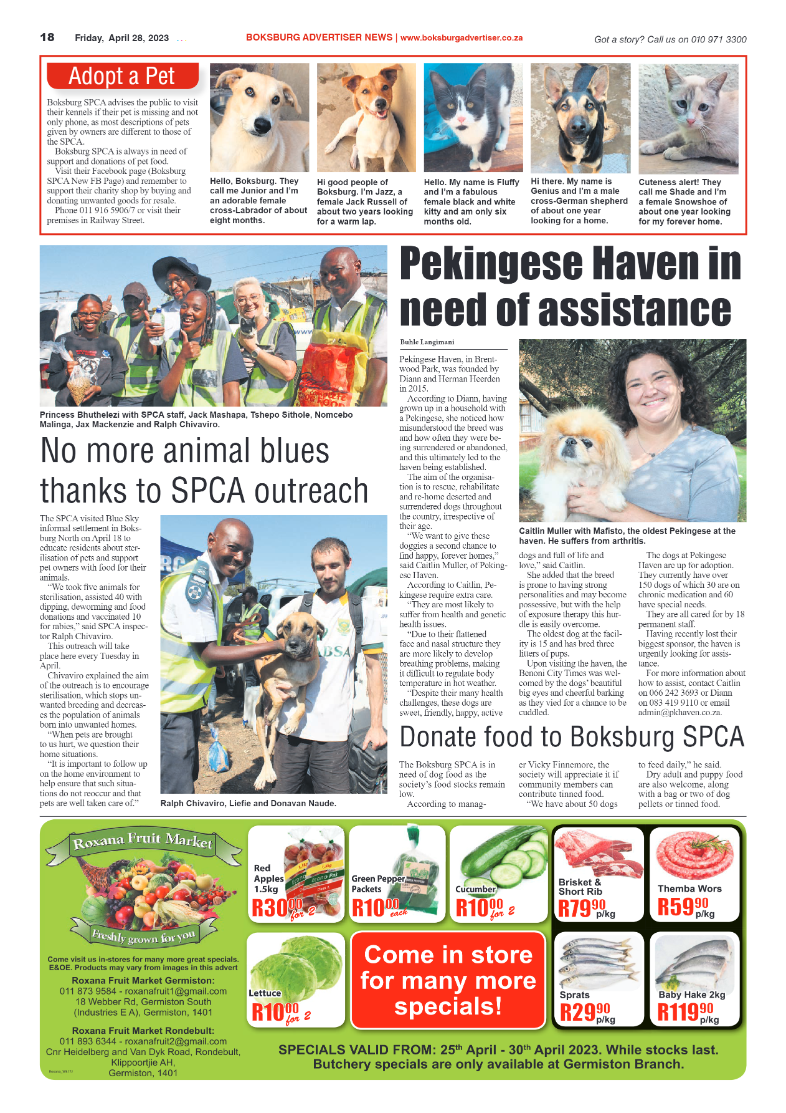 Boksburg Advertiser 28 April 2023 page 18